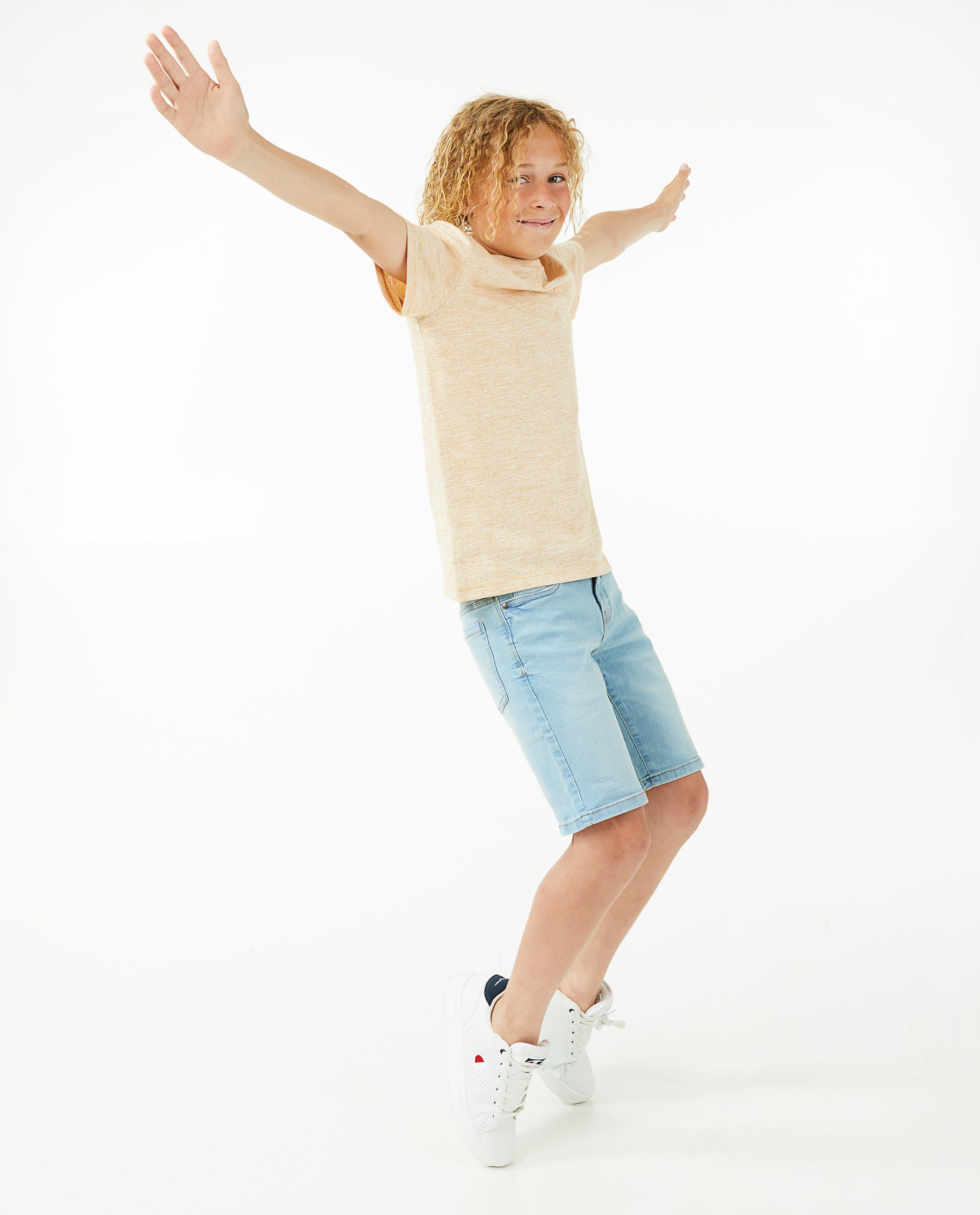 Gemêleerd T-shirt met borduursel - null - Fish & Chips
