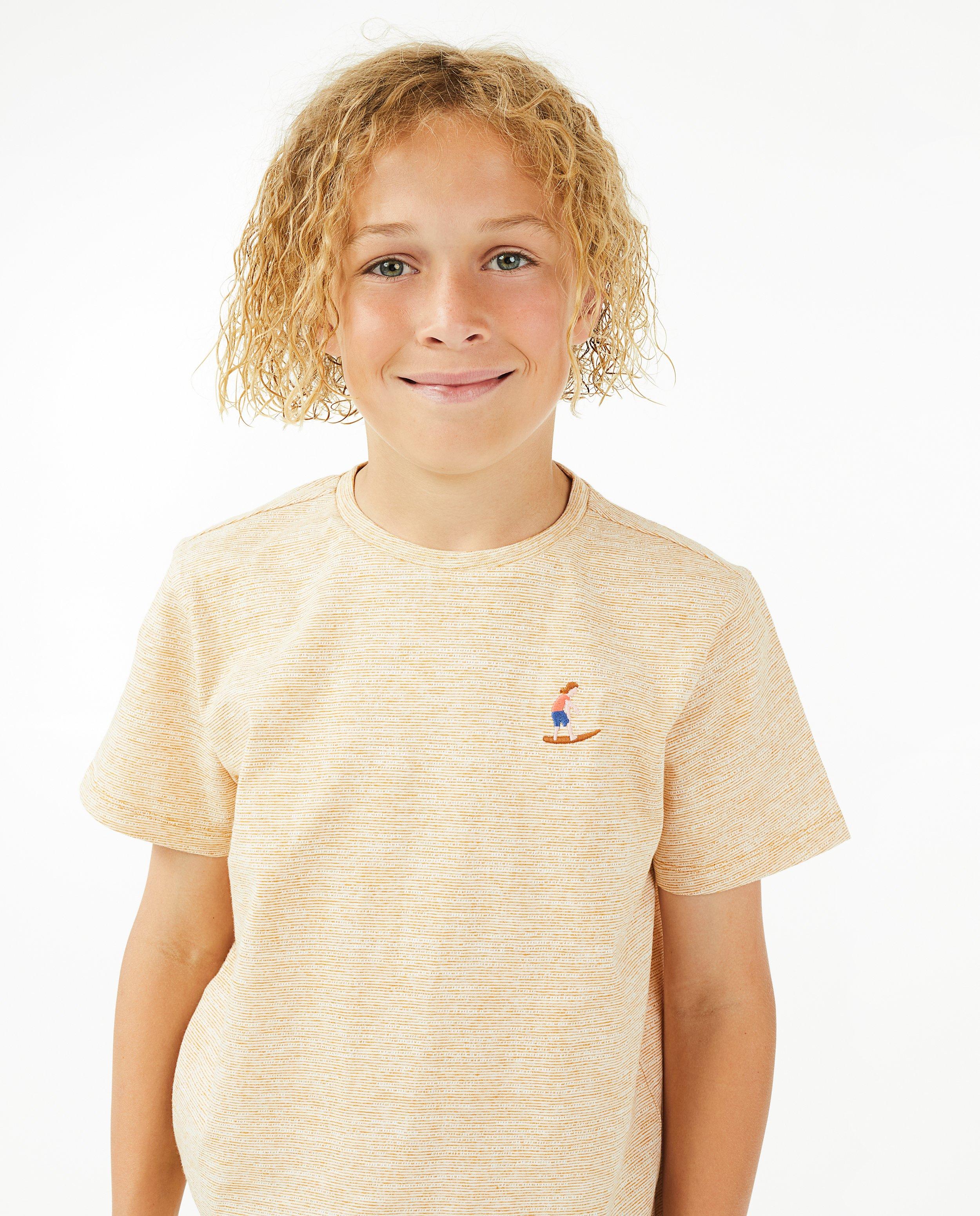 T-shirts - Gemêleerd T-shirt met borduursel