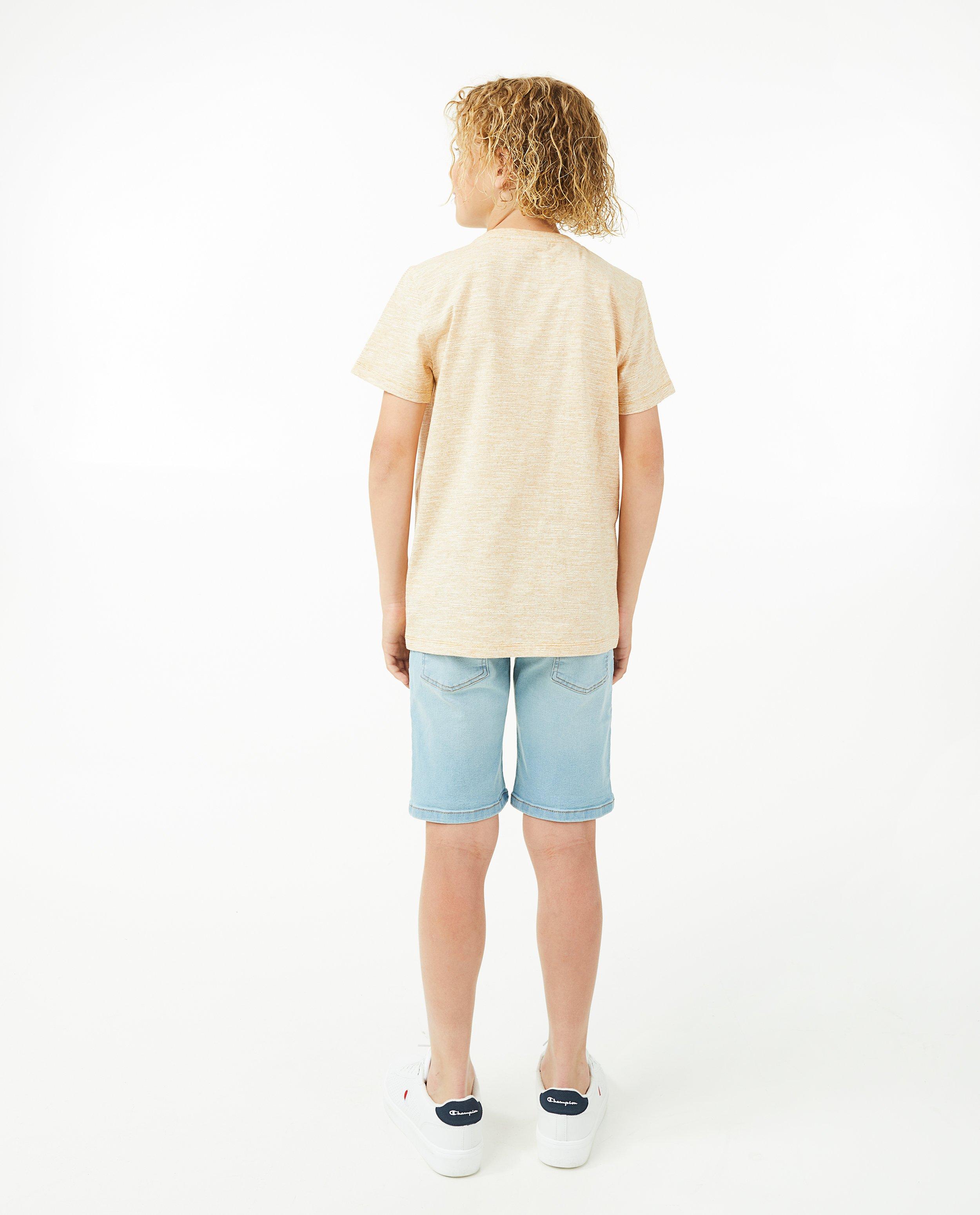 T-shirts - Gemêleerd T-shirt met borduursel