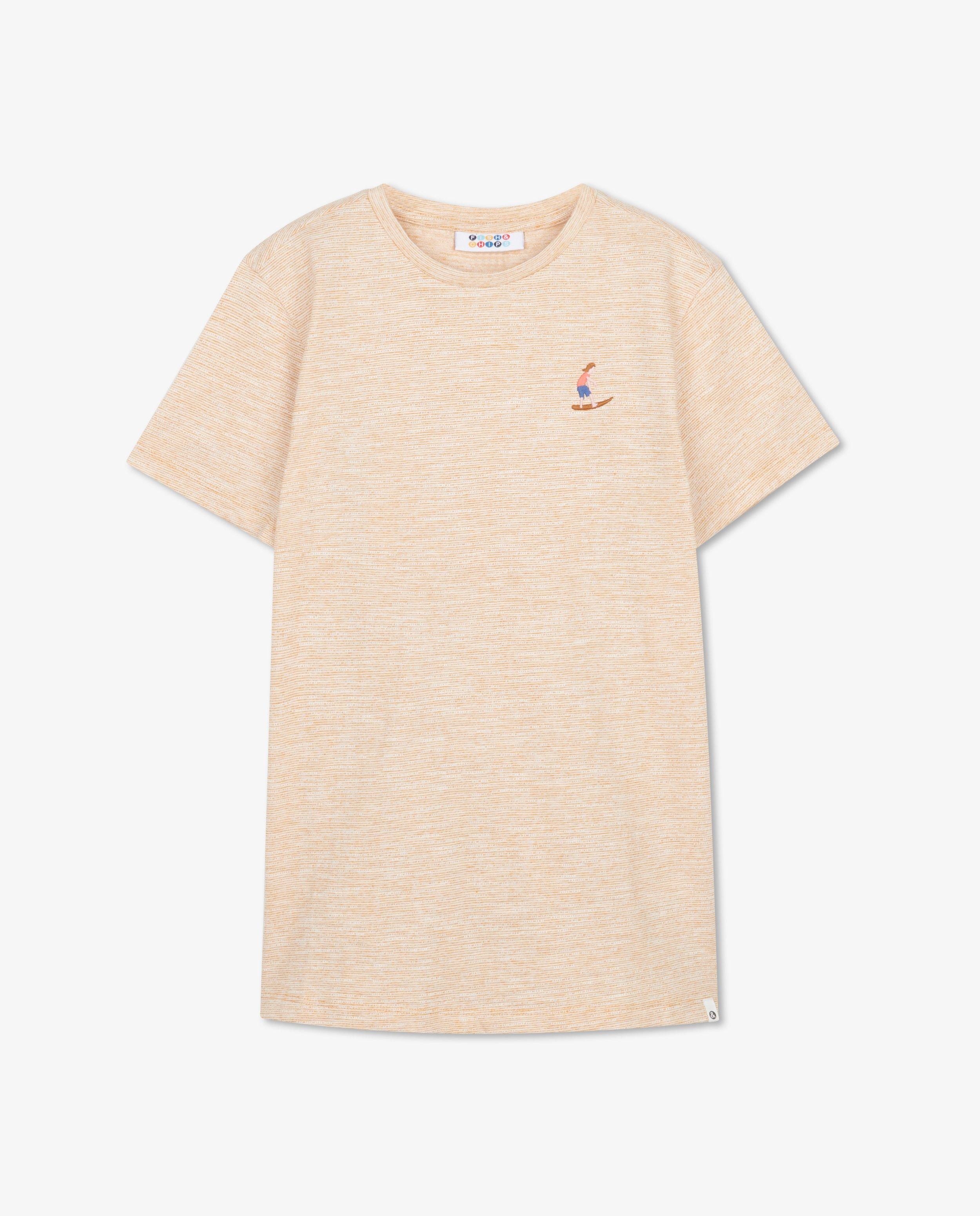 T-shirts - Gemêleerd T-shirt met borduursel
