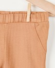 Leggings - Pantalon brun avec poche au dos
