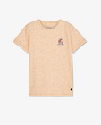 T-shirts - Oranje T-shirt met borduursel
