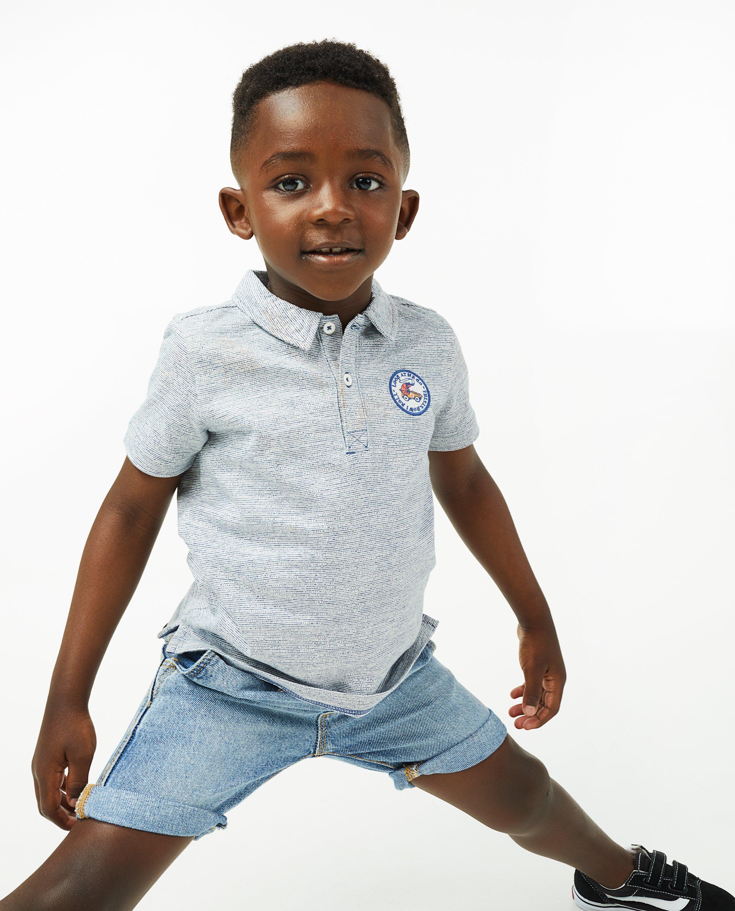 Polos - Polo bleu chiné