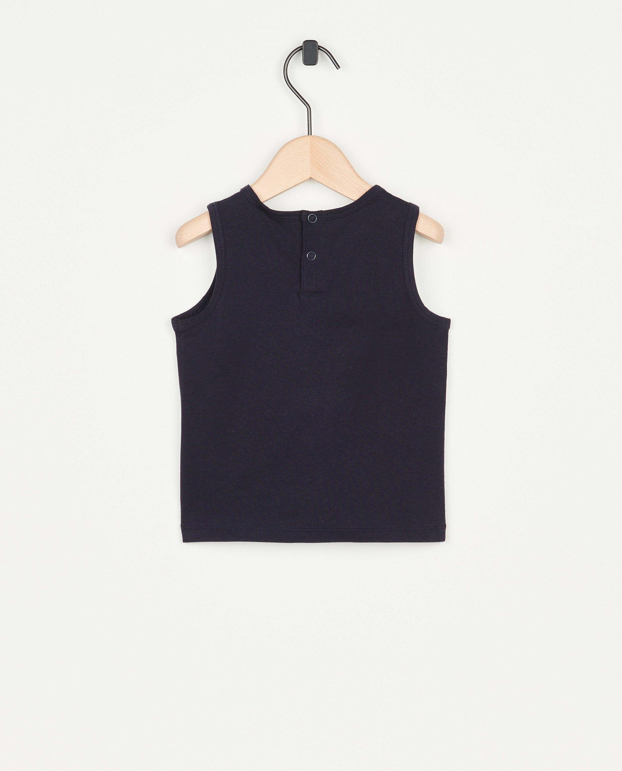 T-shirts - Débardeur bleu avec un éléphant