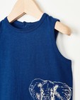 T-shirts - Blauwe tanktop met olifant