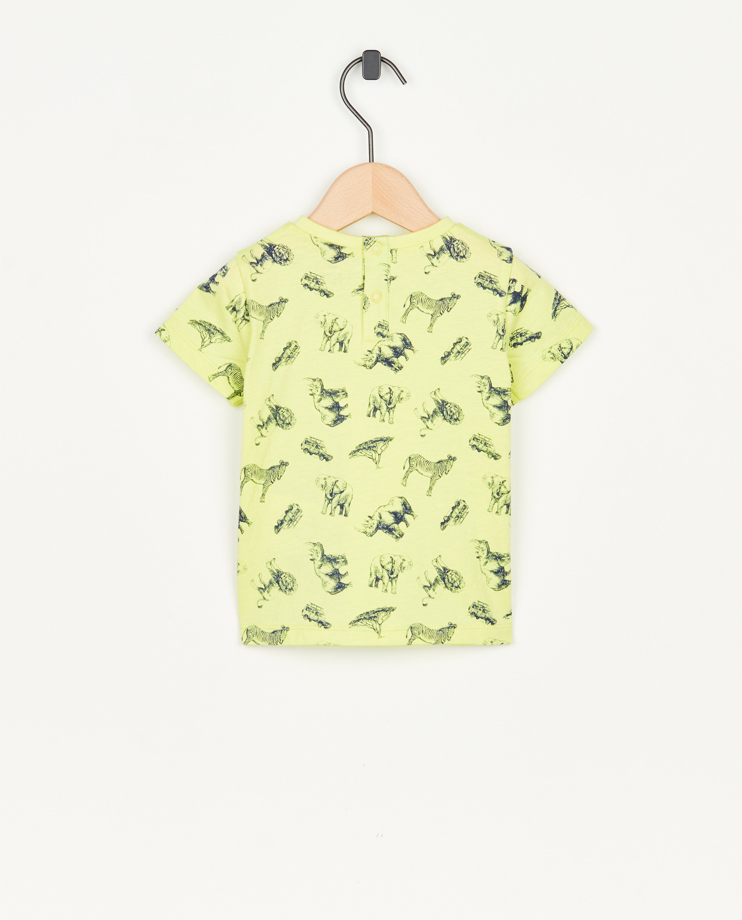T-shirts - Groen T-shirt met dierenprint