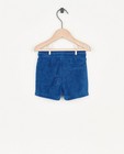 Shorts - Short en éponge bleu
