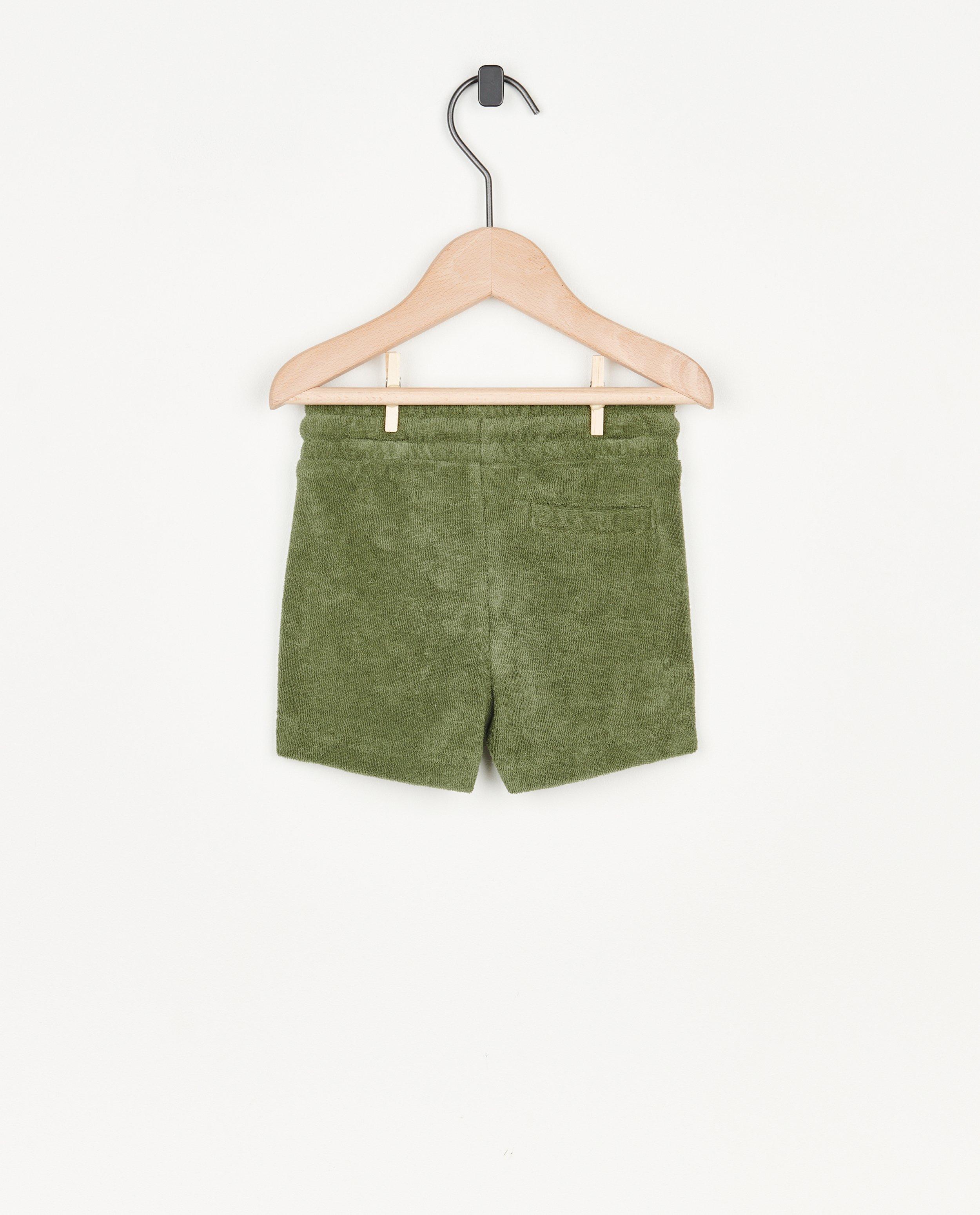 Shorts - Short en éponge bleu