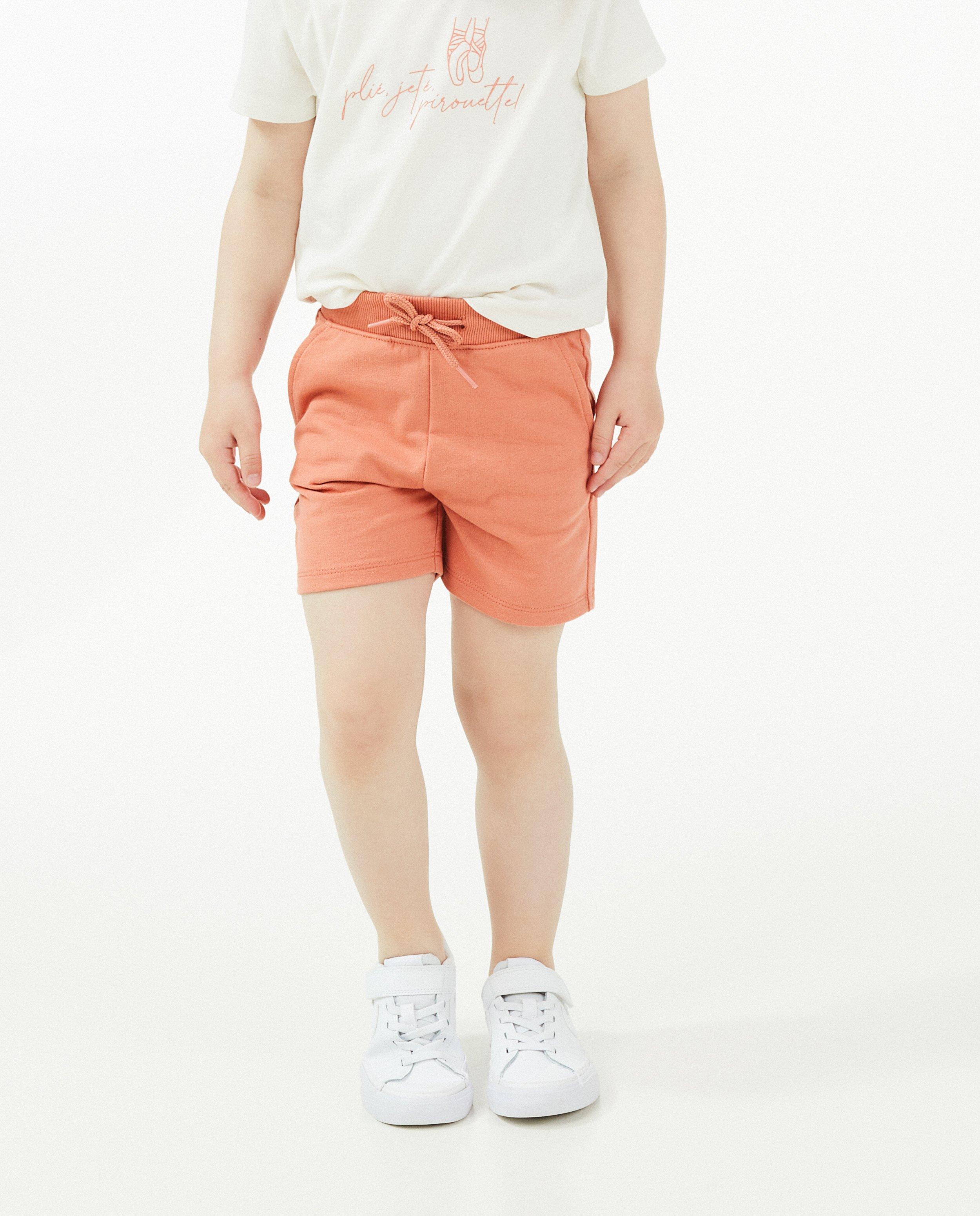 Shorts - Short rose avec cordon de serrage sous tunnel