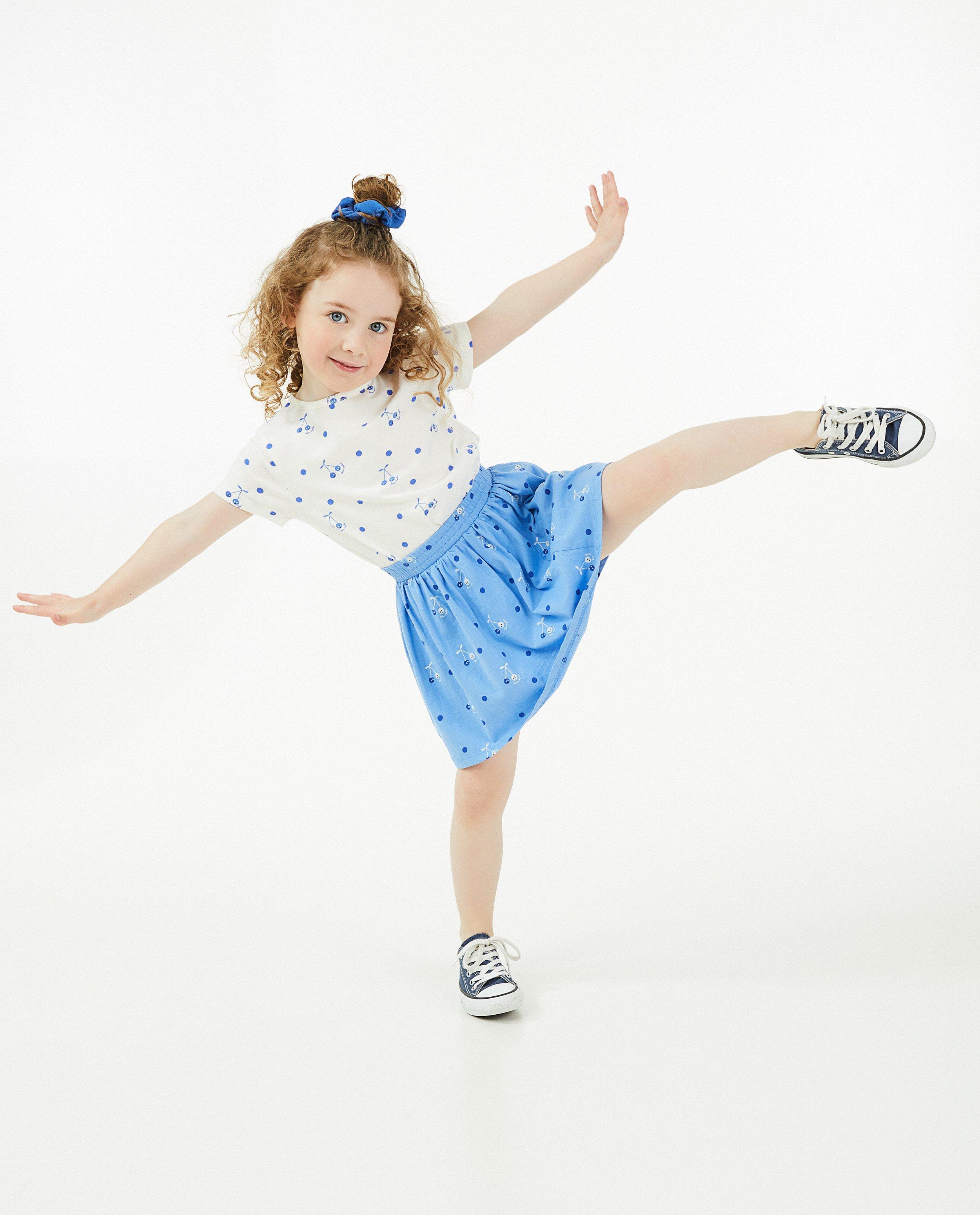 Oranje rok met print - null - Besties