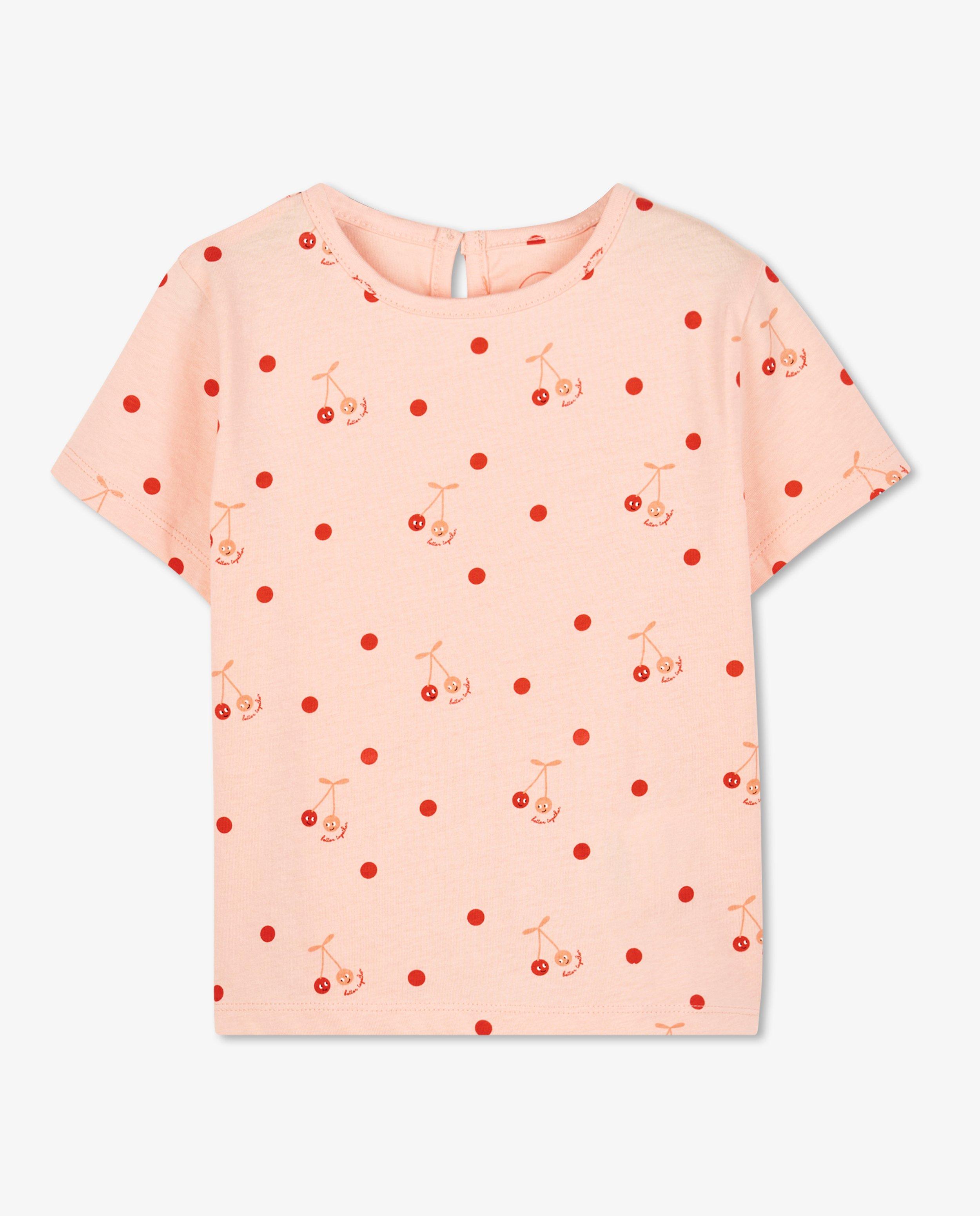 T-shirts - Roze T-shirt met print (WL)