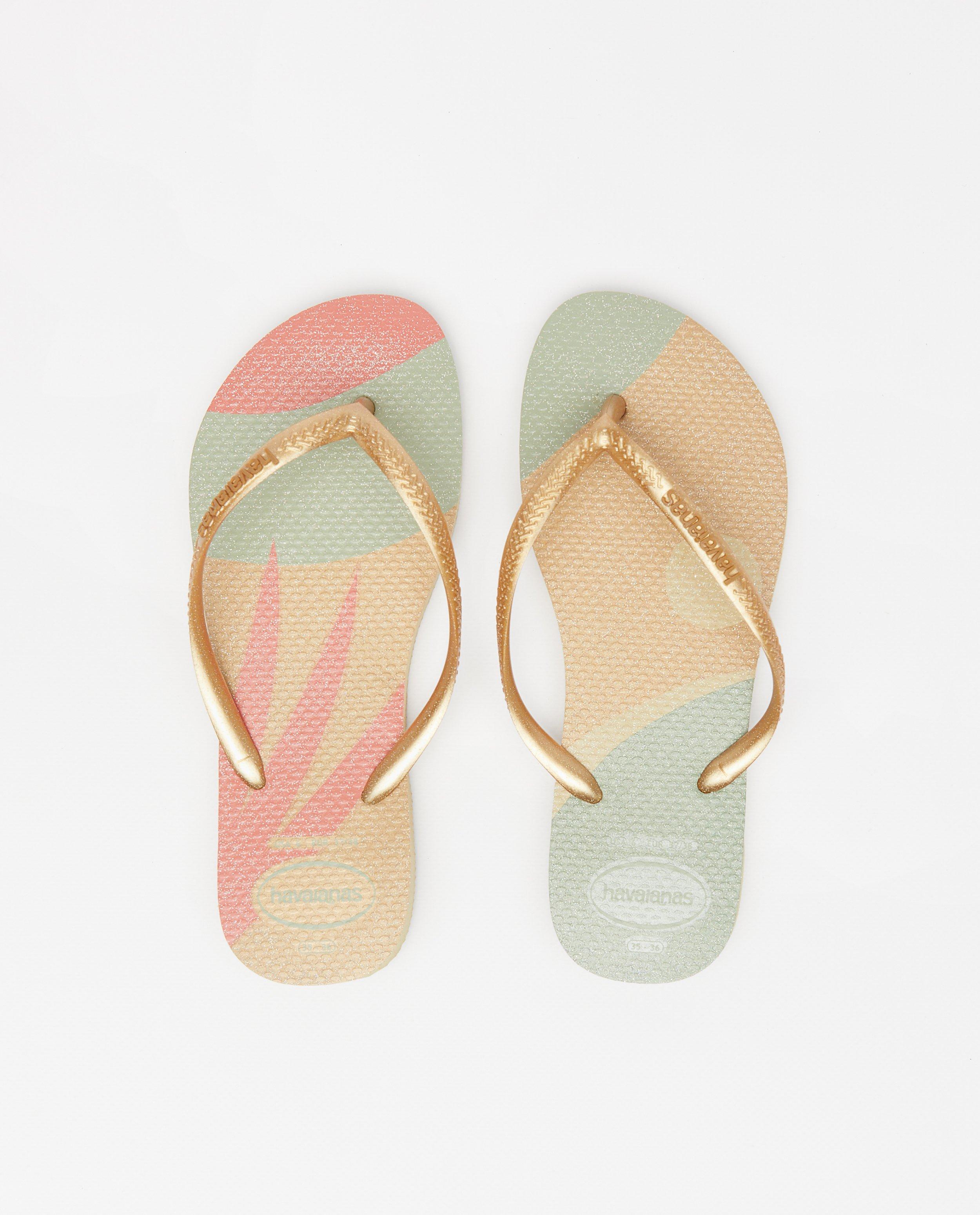 Schoenen - Teenslippers met glitter Havaianas