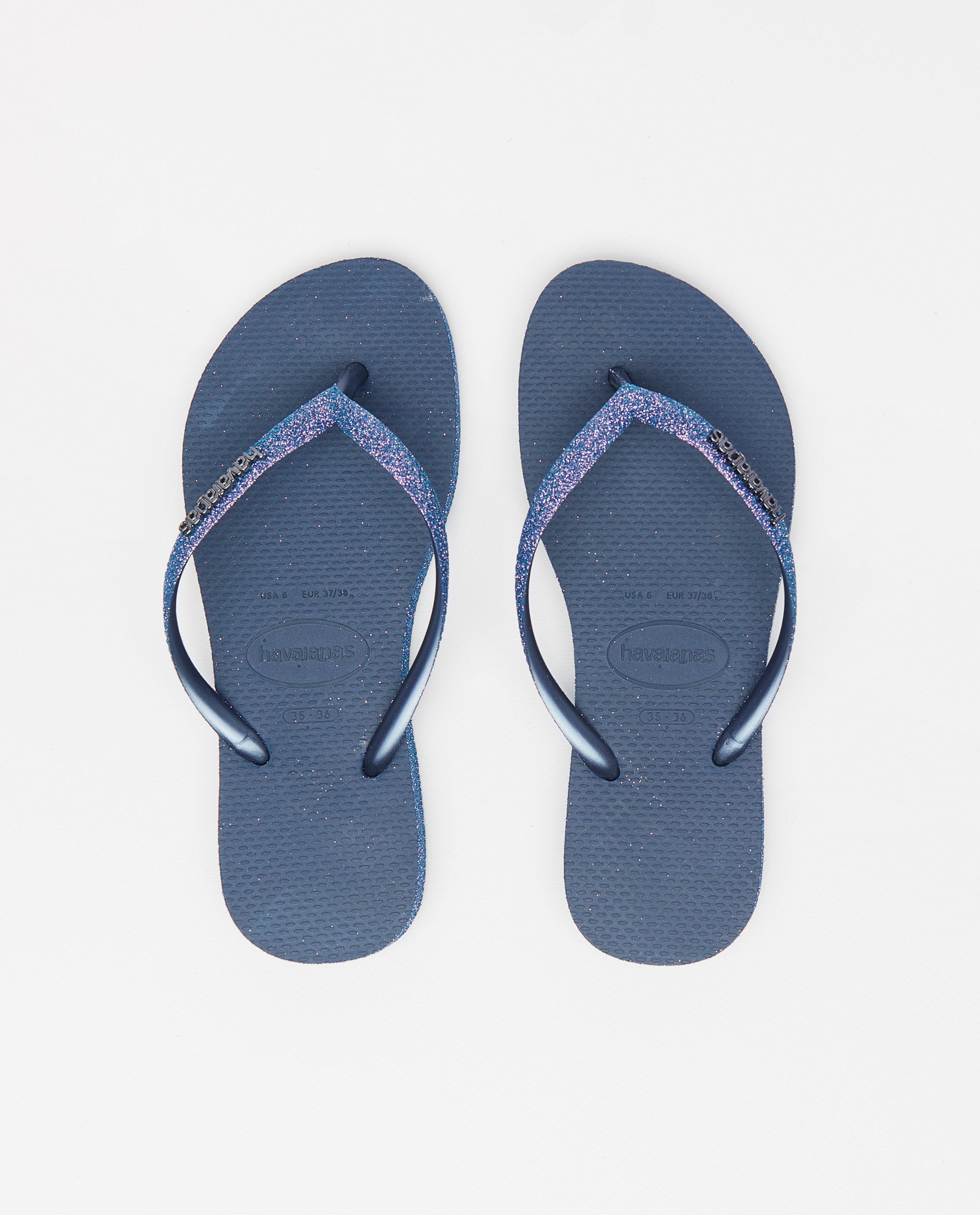 Schoenen - Teenslippers met glitter Havaianas