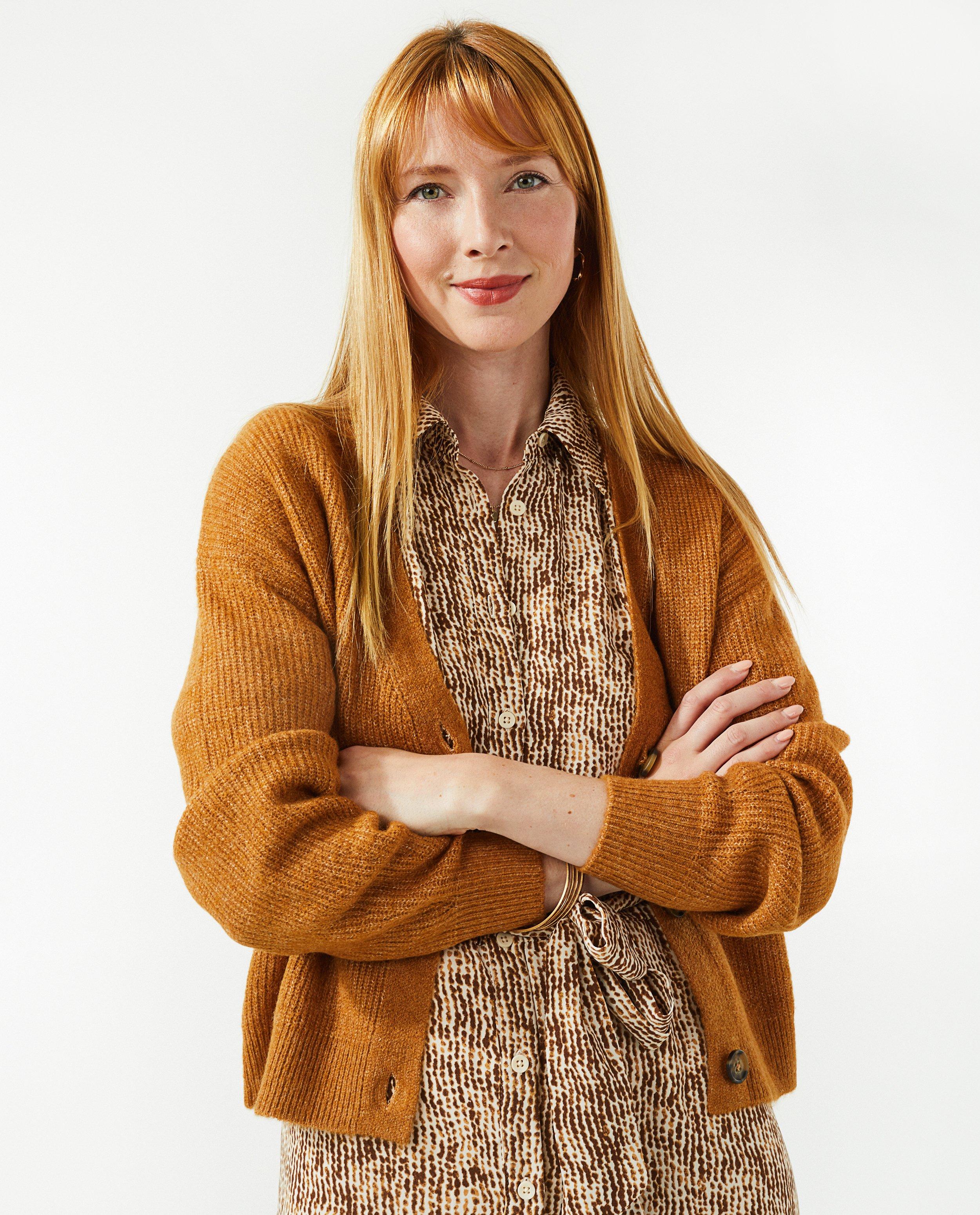 Oranje cardigan - null - Sora