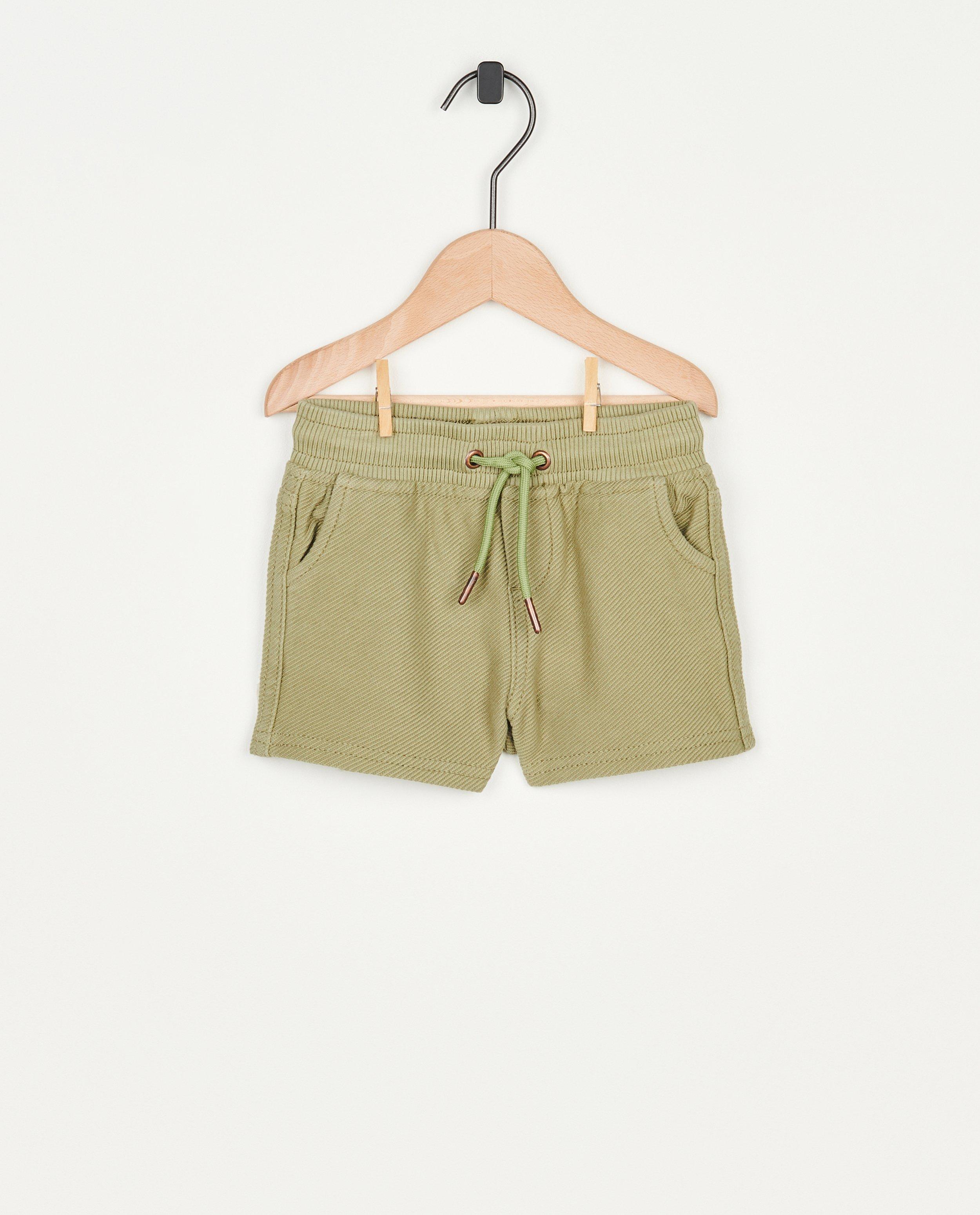 Short vert avec cordon de serrage sous tunnel, bébés - null - Familystories