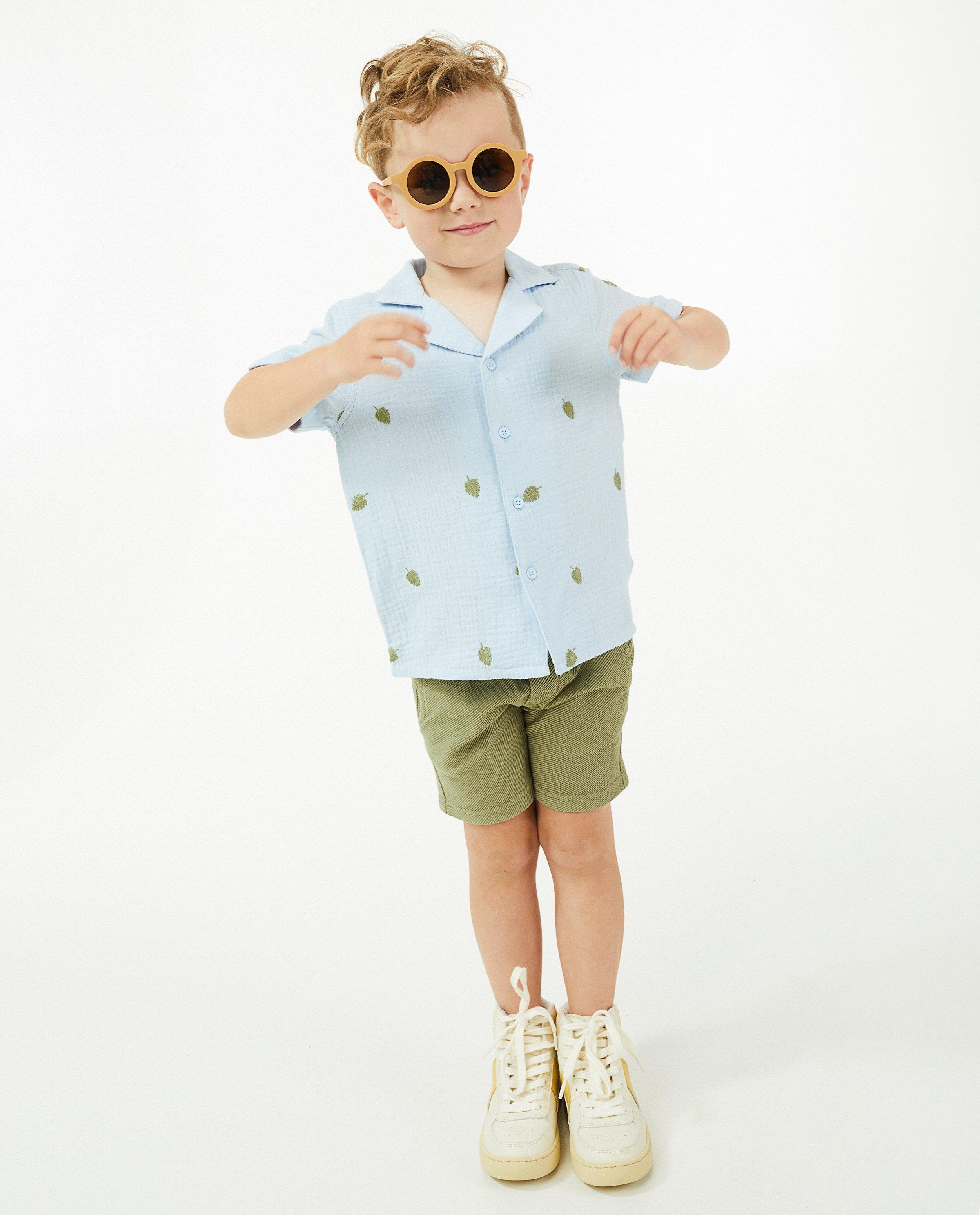 Short vert à motif côtelé, 2-7 ans - null - Familystories