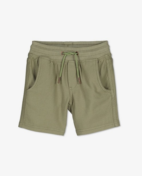 Shorts - Short vert à motif côtelé, 2-7 ans