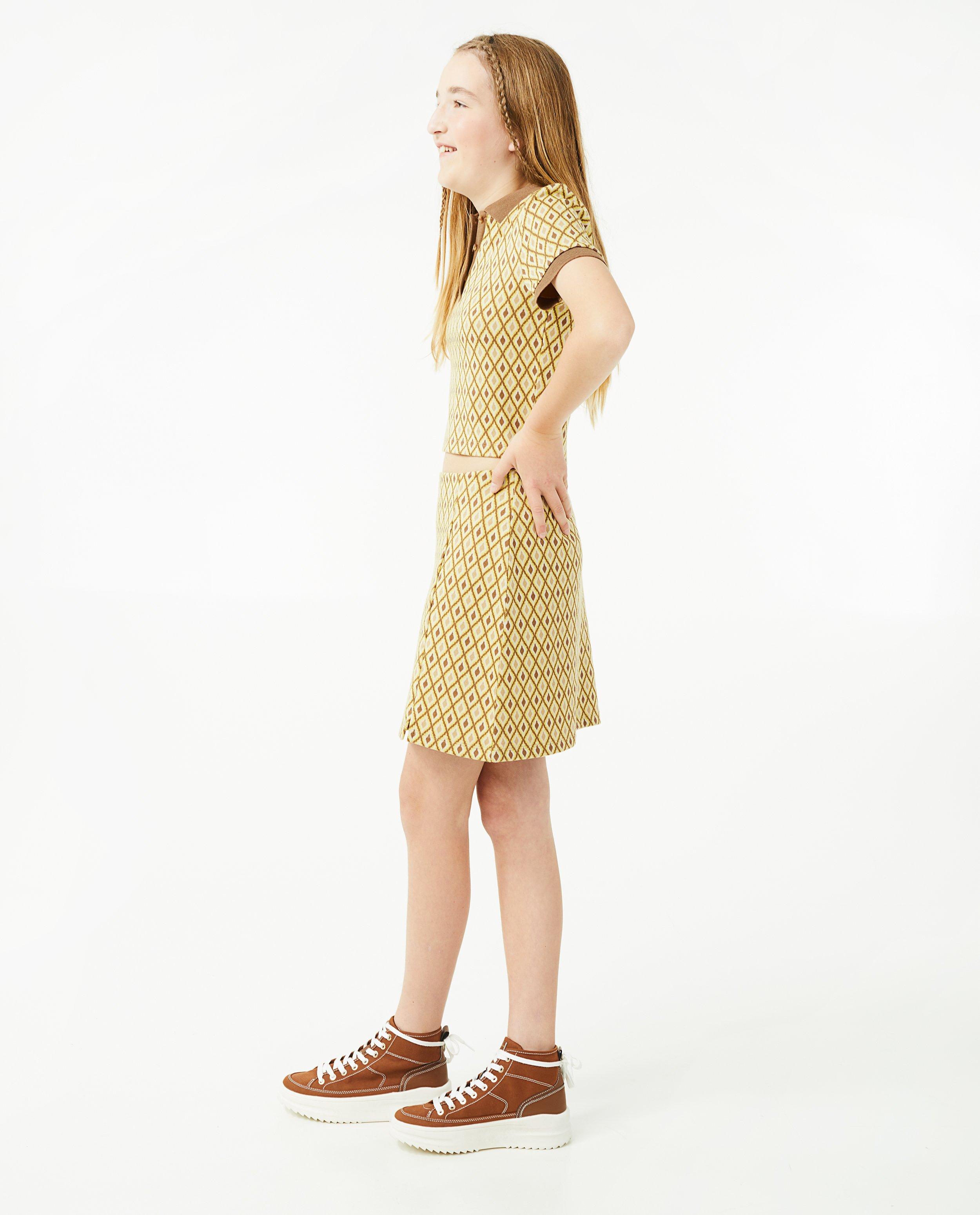 Rokken - Gele rok met print