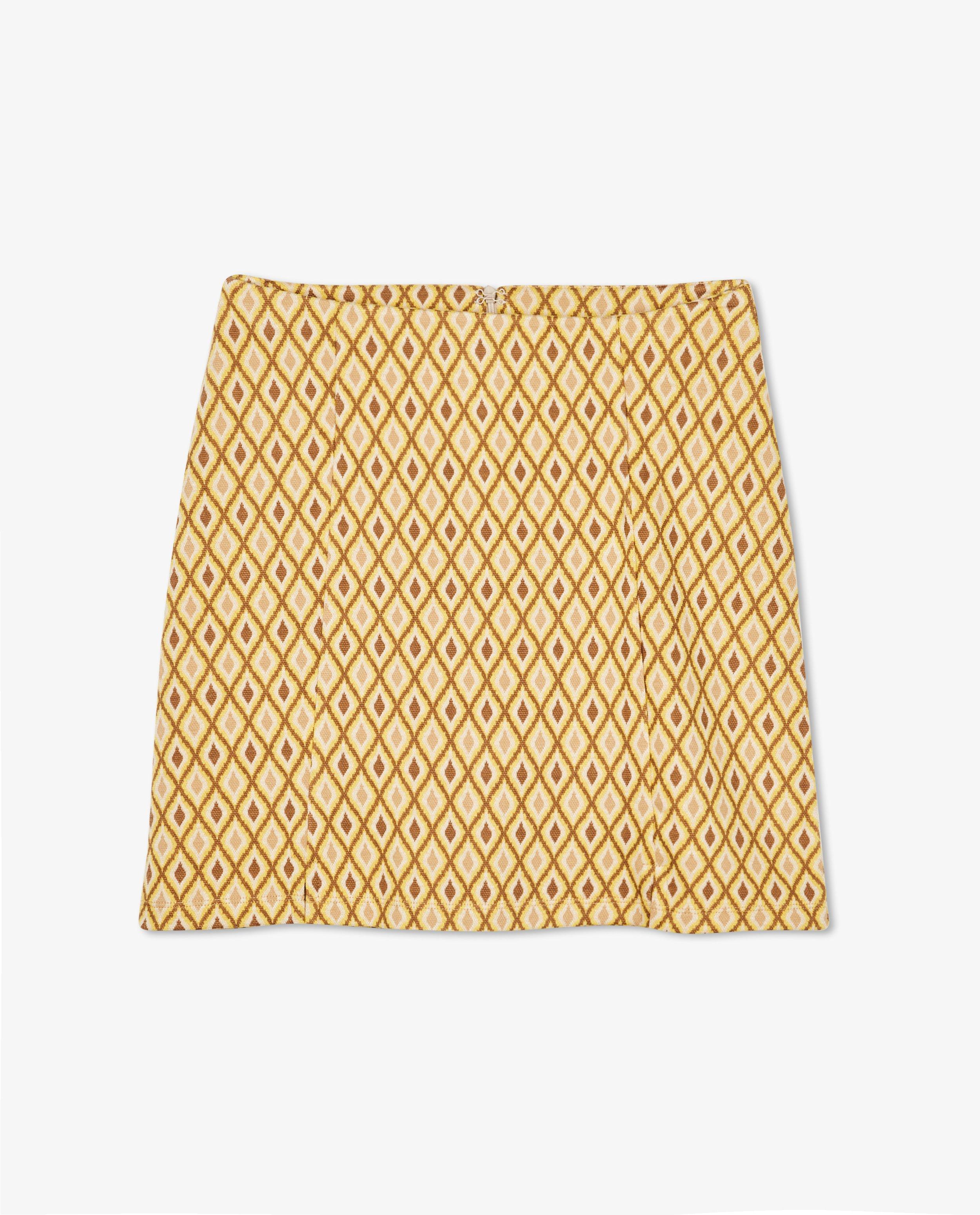 Rokken - Gele rok met print