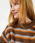 Truien - Bruine trui met strepen