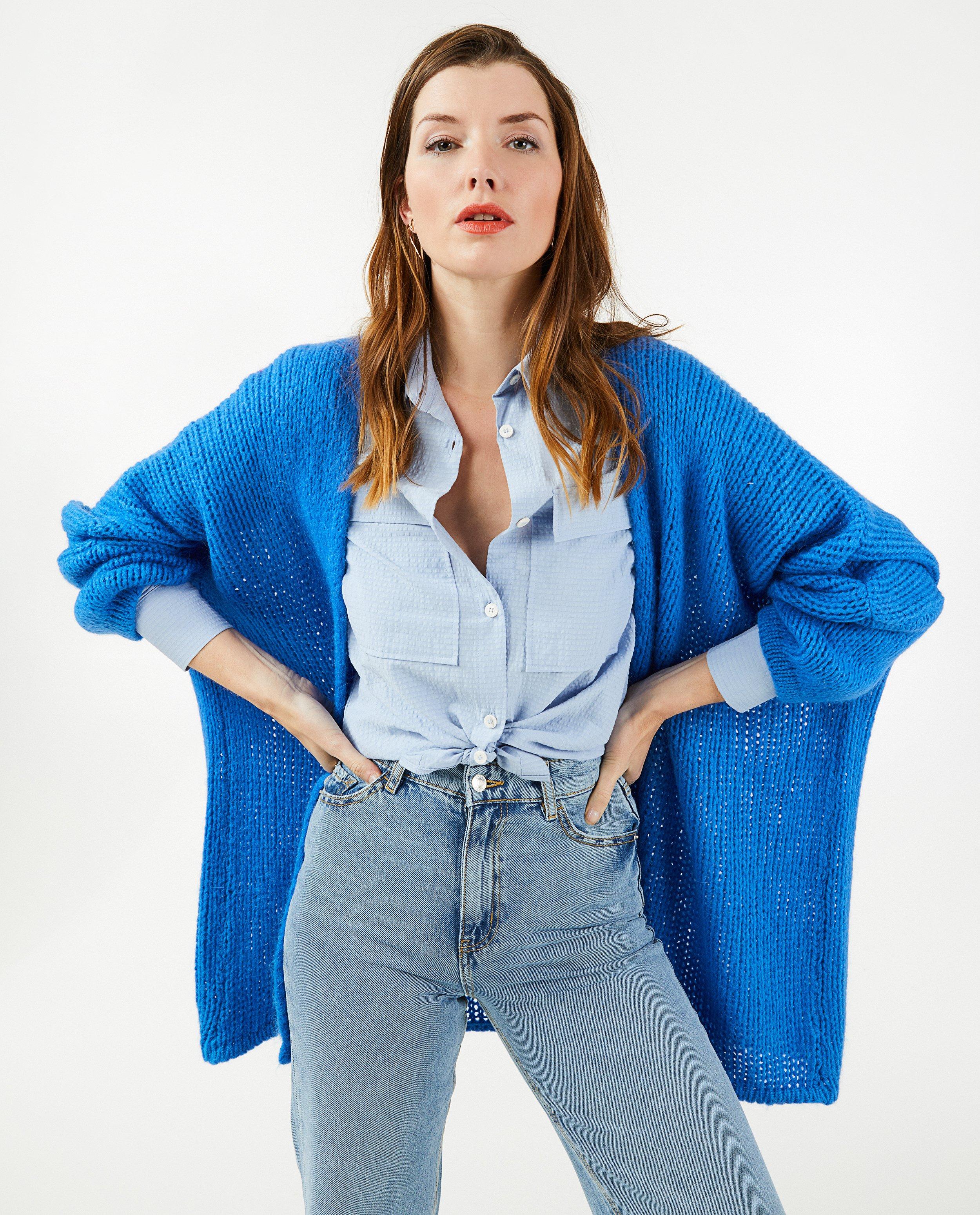 Cardigan - Blauwe cardigan