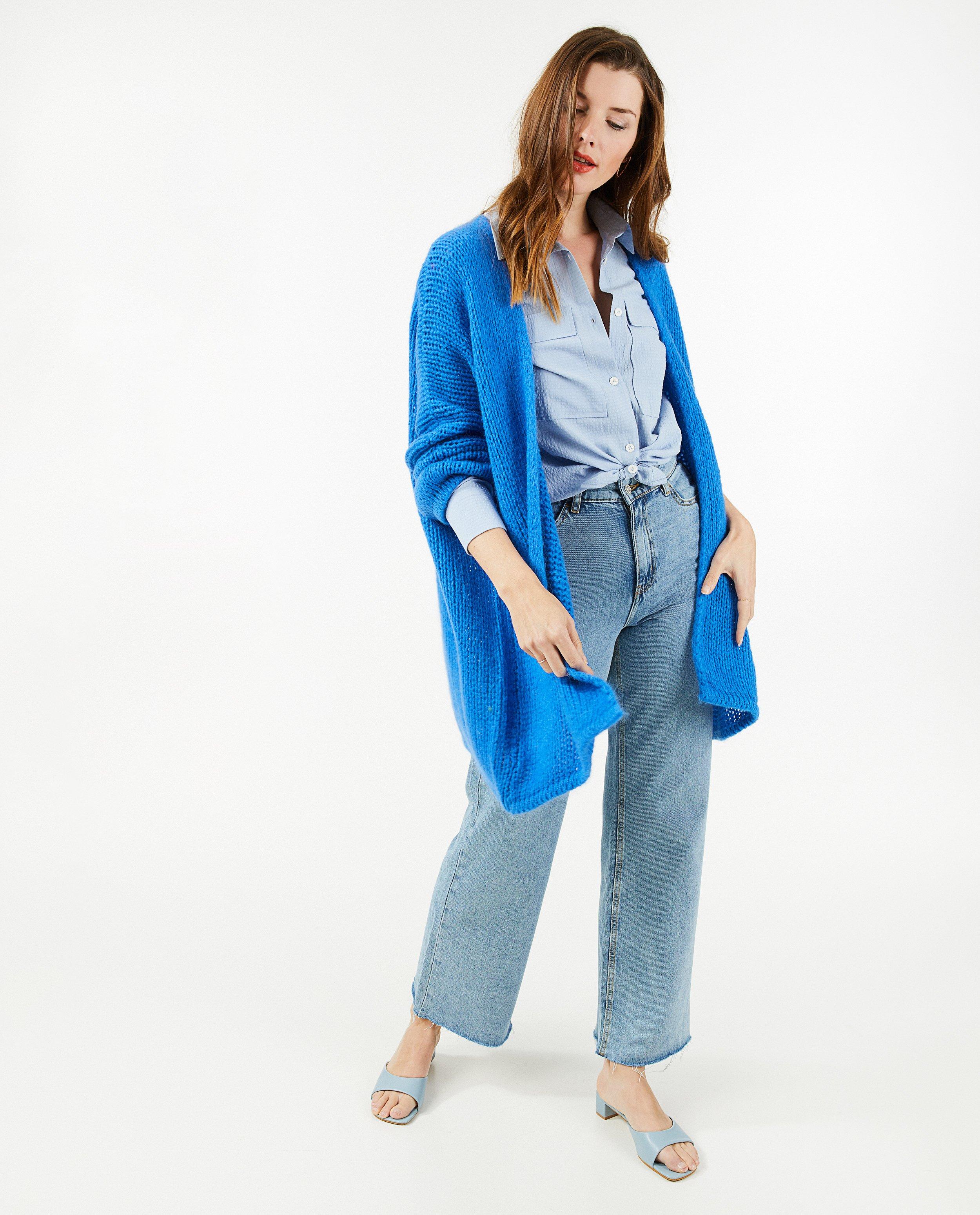 Cardigan - Blauwe cardigan