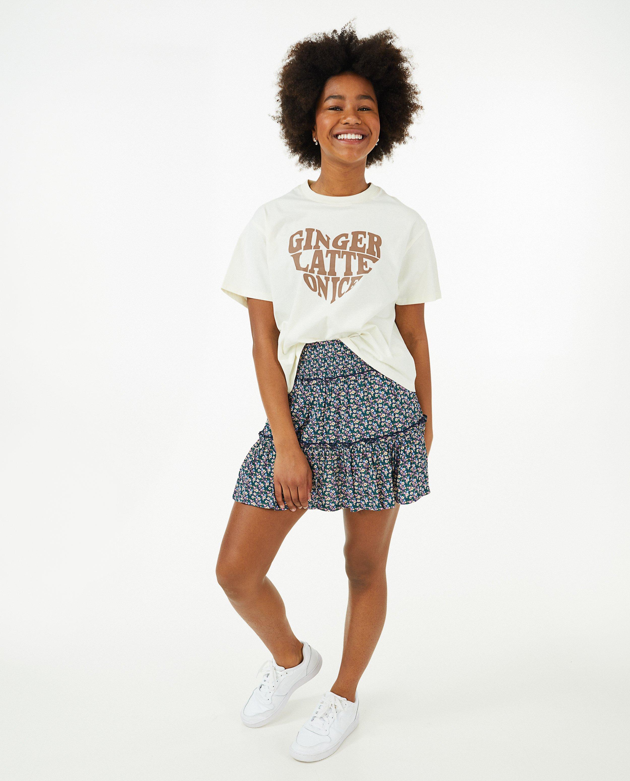 Rok met bloemenprint - null - Groggy