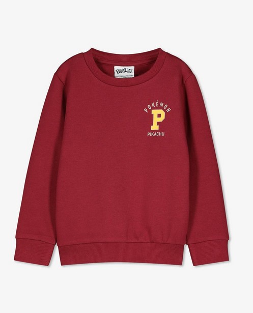 Sweaters - Wijnrode sweater met Pikachu