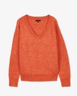 Truien - Oranje trui met ribpatroon