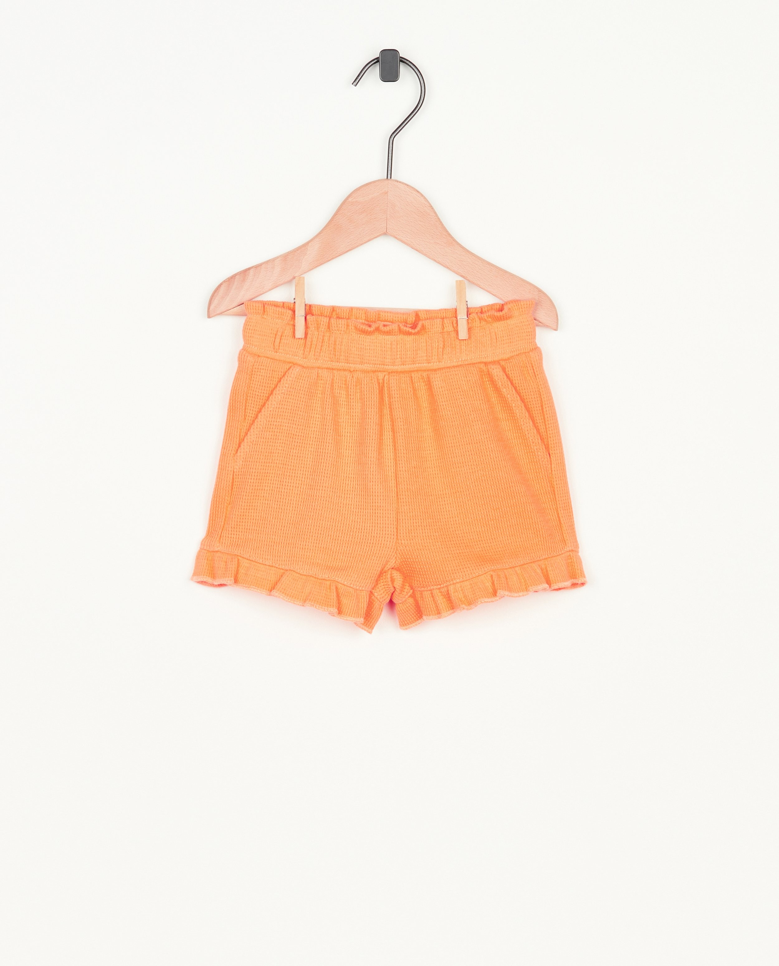 Short orange à motif gaufré - null - Cuddles and Smiles