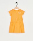 Oranje jurk met wafelstructuur - null - Cuddles and Smiles