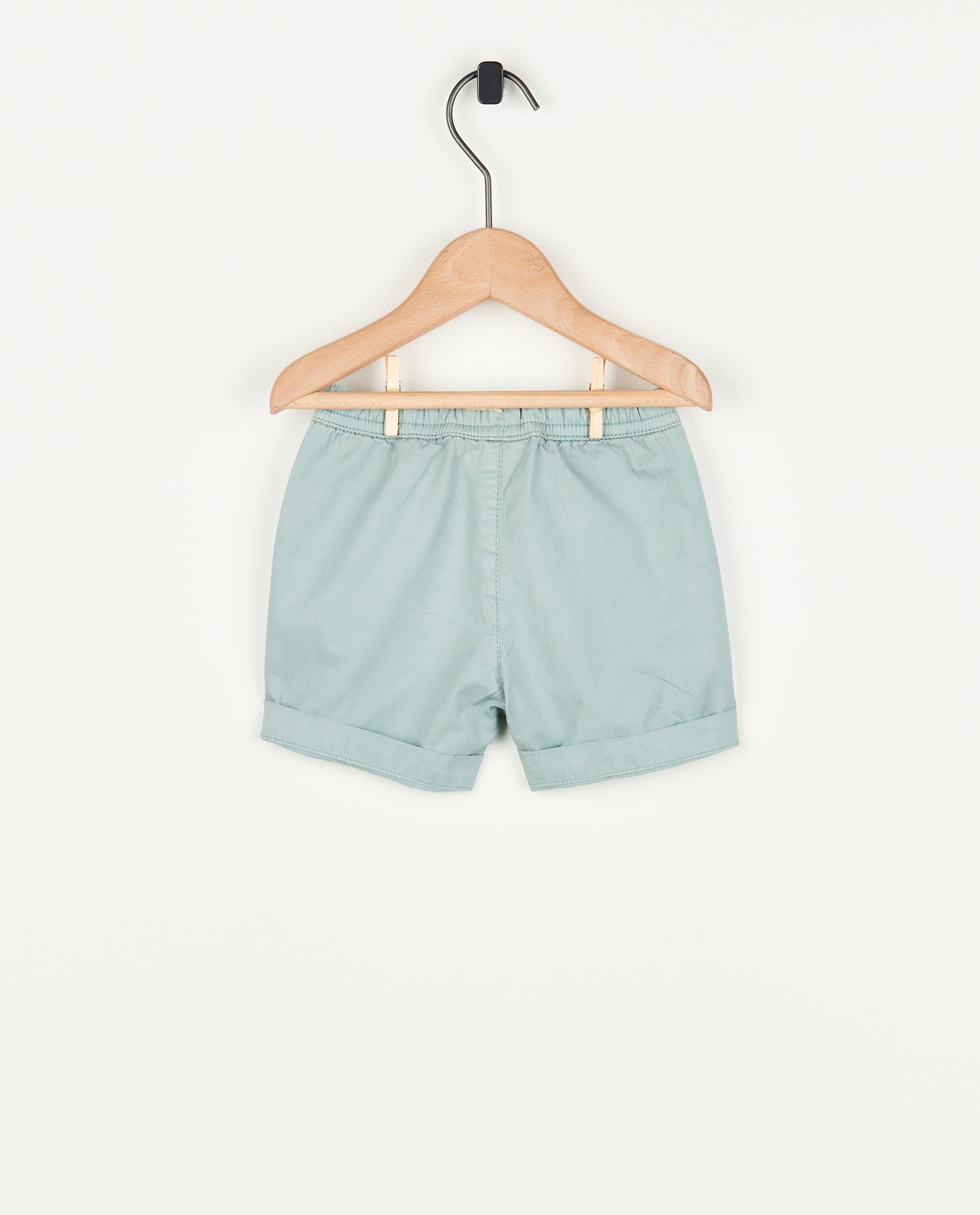 Shorten - Bruine short van biokatoen