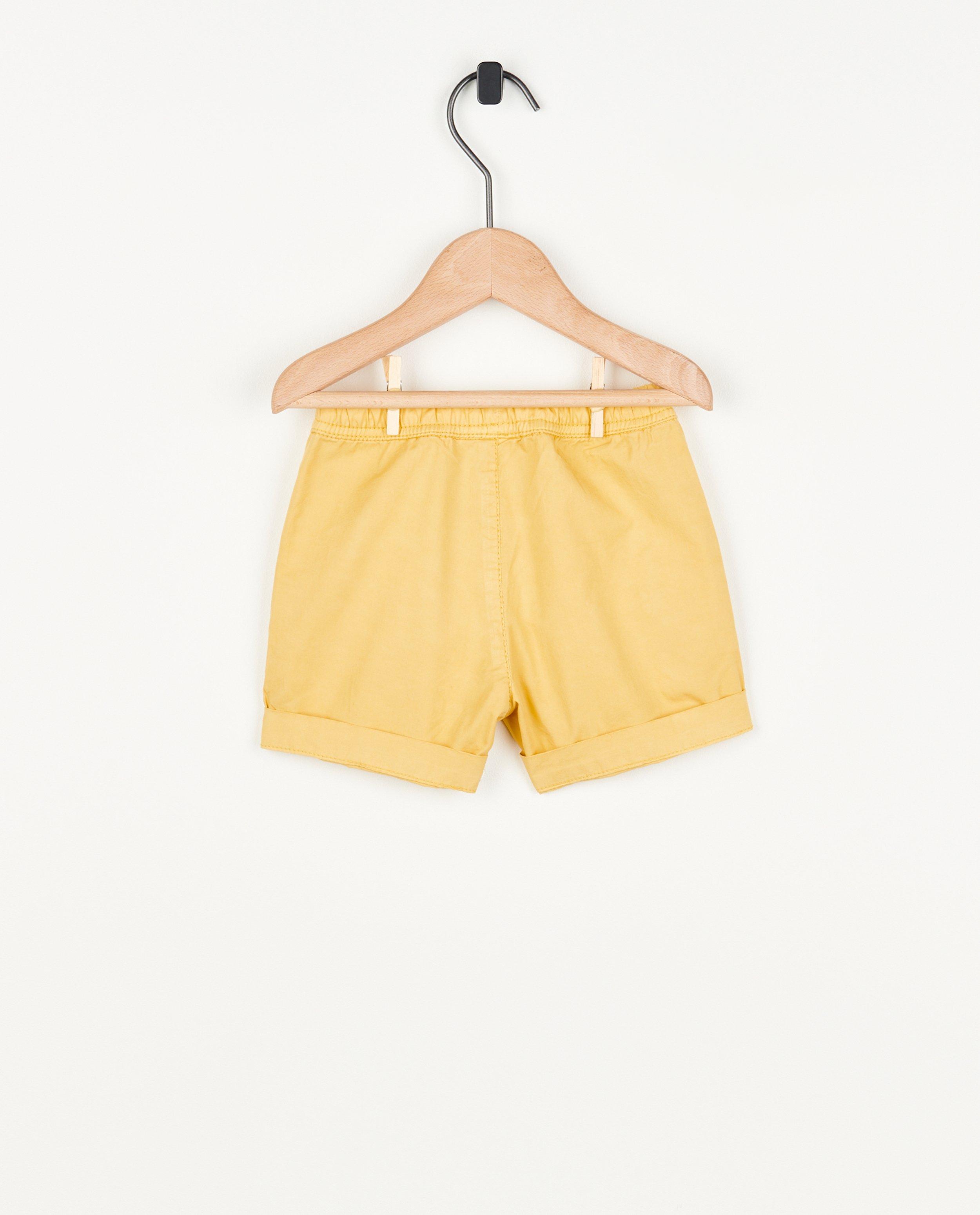 Shorten - Bruine short van biokatoen