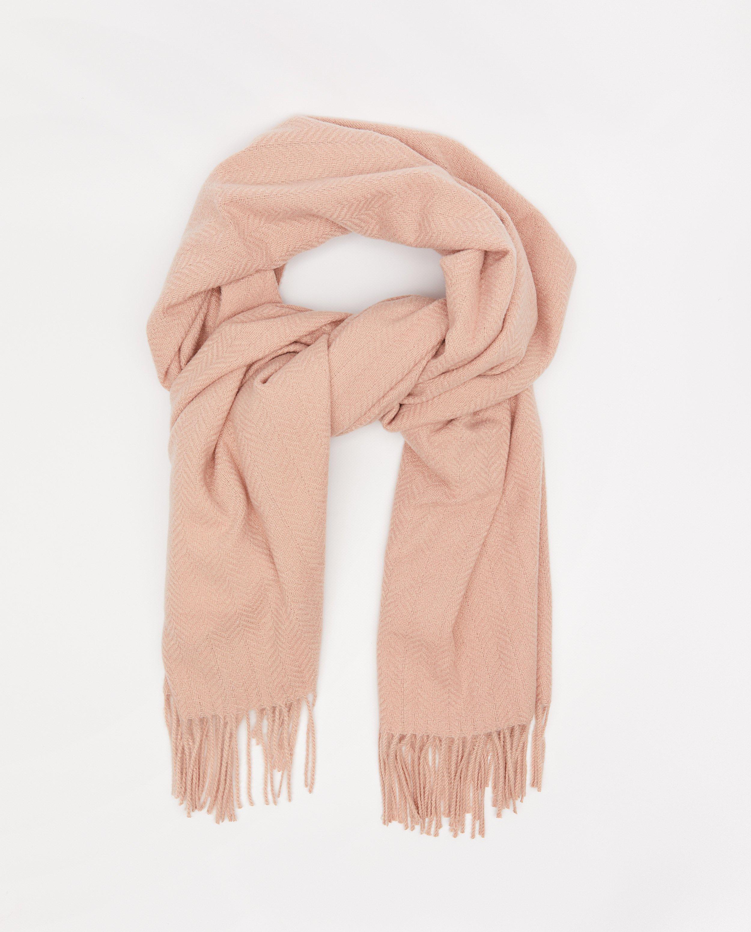 Écharpe rose à franges Pieces - null - Pieces