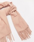 Breigoed - Roze sjaal met kwastjes Pieces