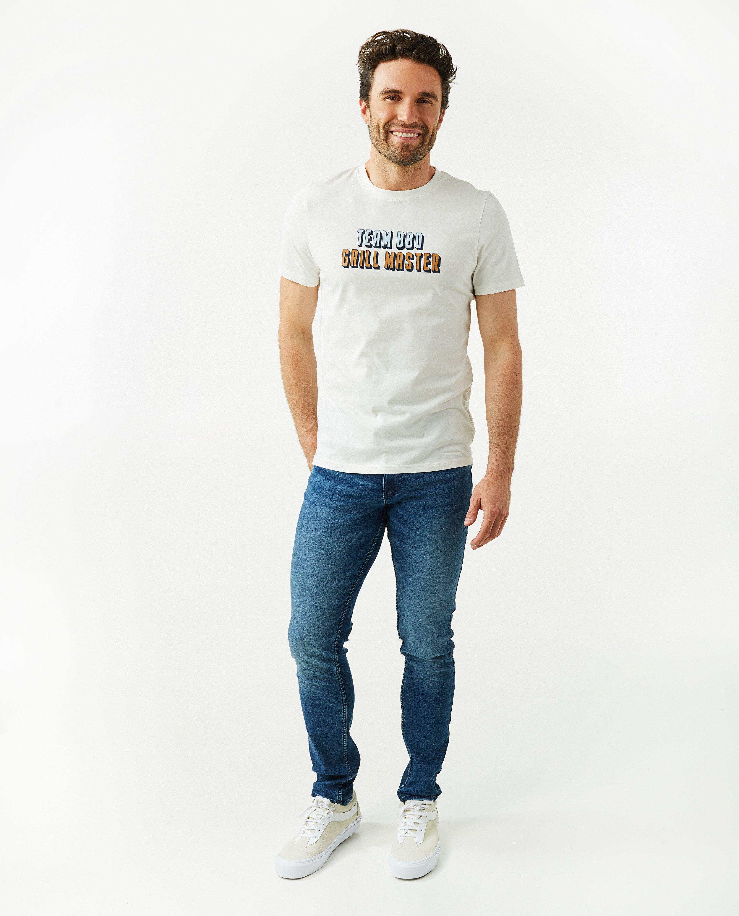 Grijze sweat denim, skinny fit - null - Quarterback