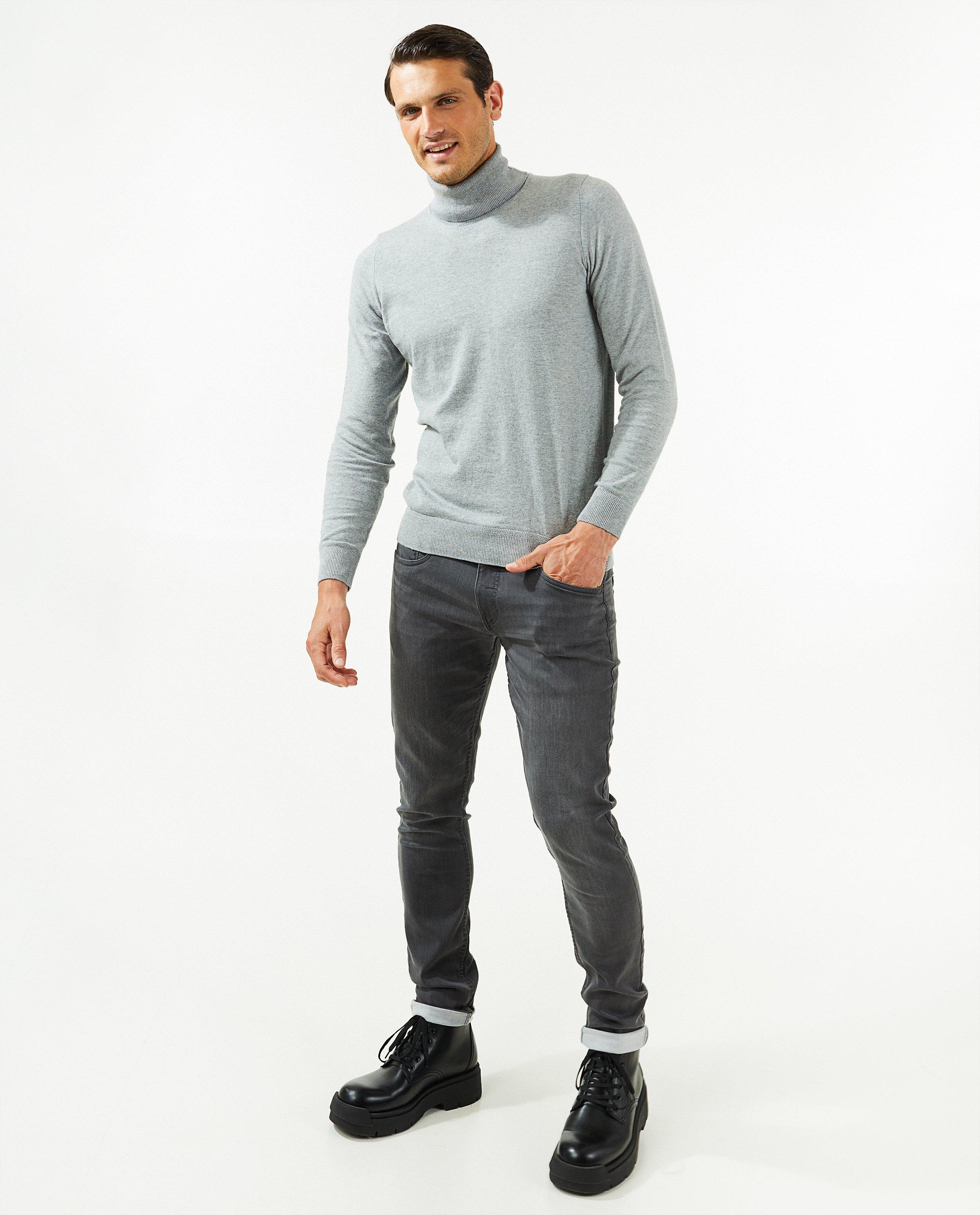 Grijze sweat denim, skinny fit - null - Quarterback