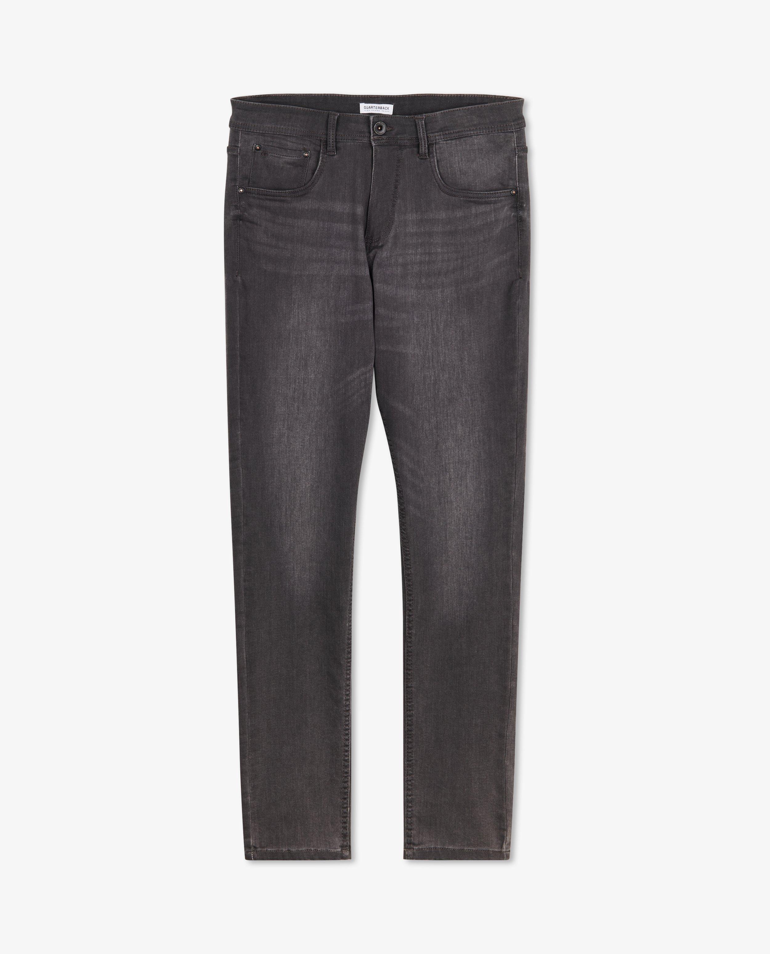 Jeans - Grijze sweat denim, skinny fit