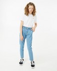 Donkerblauwe jeans, mom fit - null - Fish & Chips