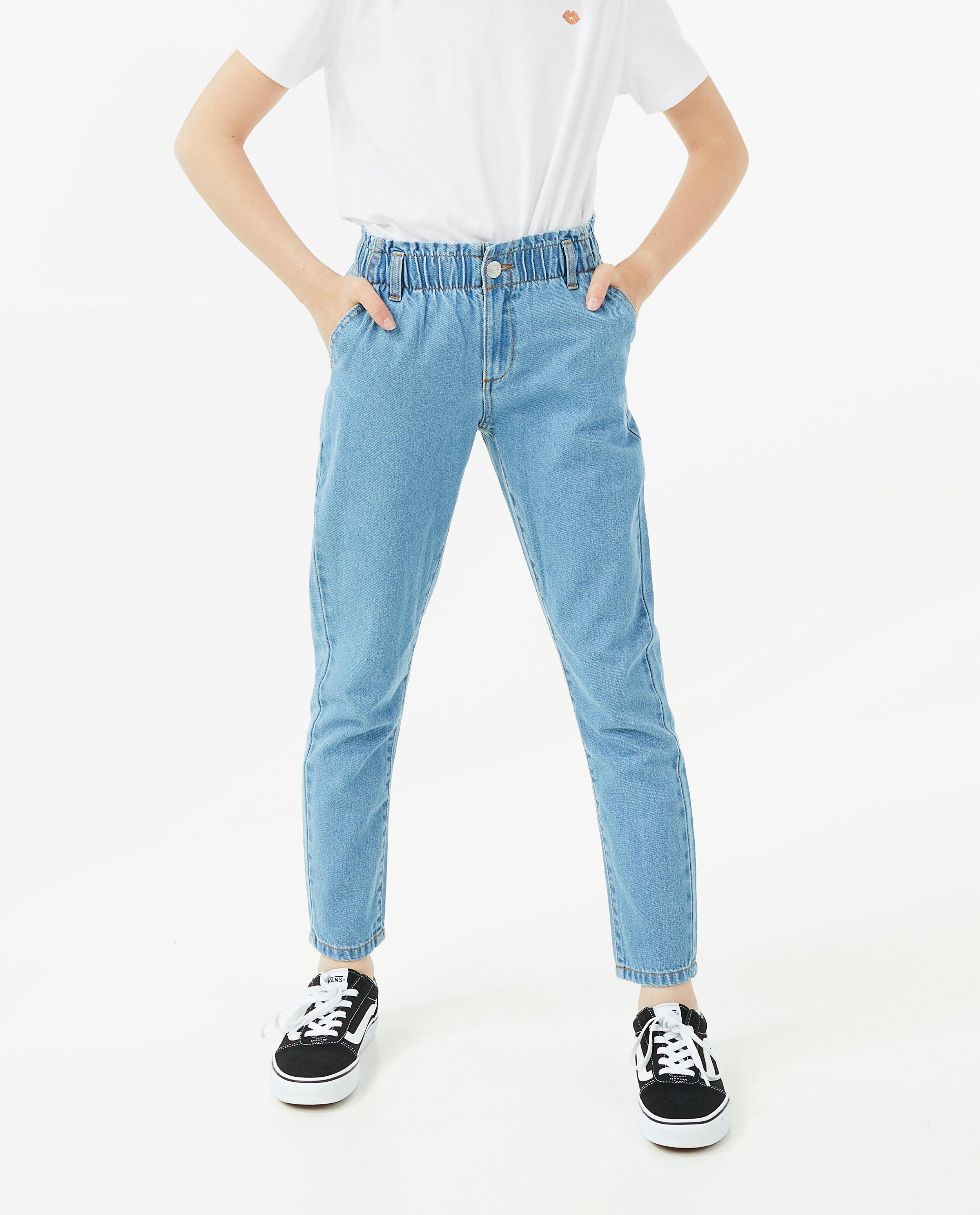 Jeans - Blauwe jeans, mom fit