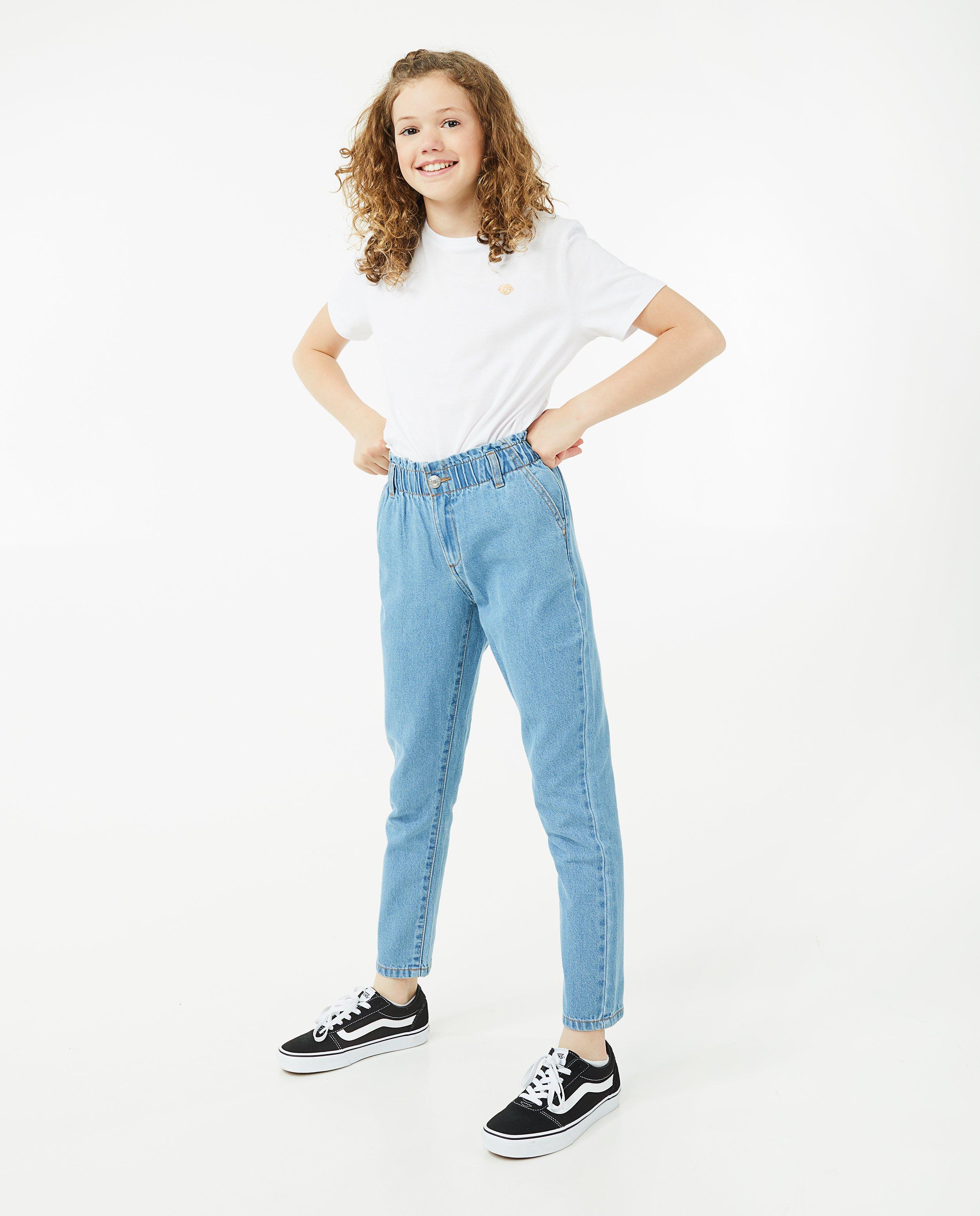 Jeans - Blauwe jeans, mom fit