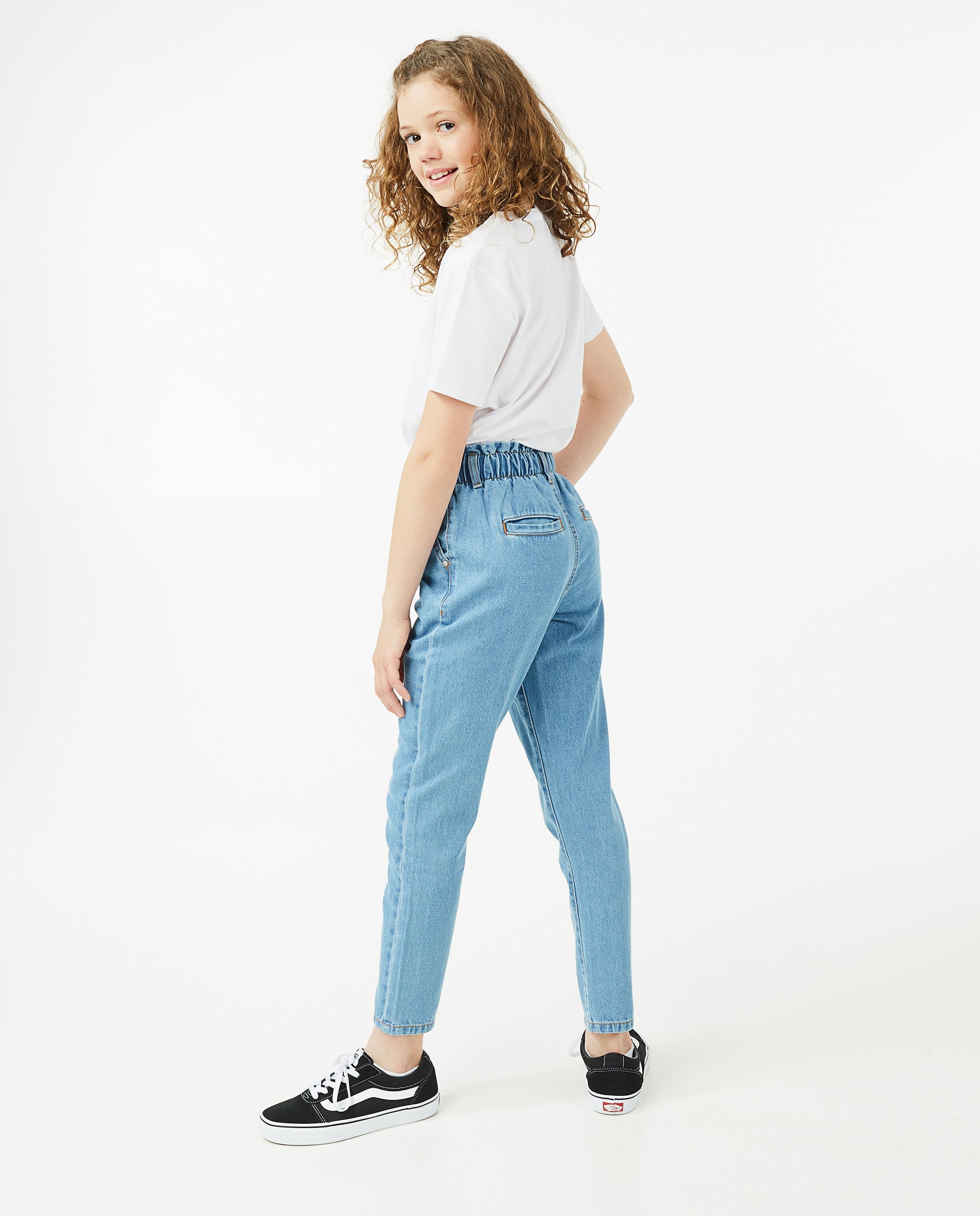 Jeans - Blauwe mom jeans Sam