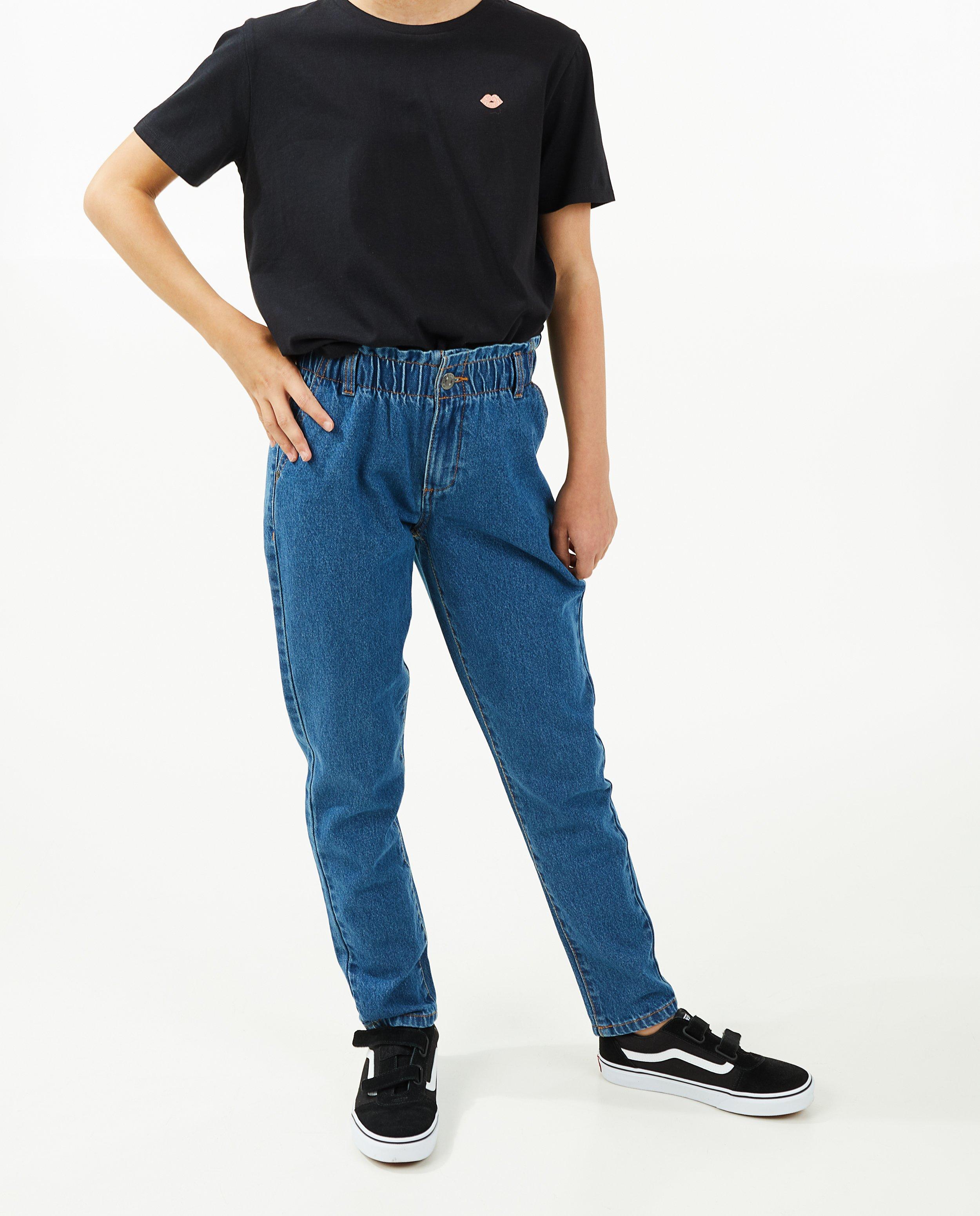 Jeans - Jeans mom bleu Sam