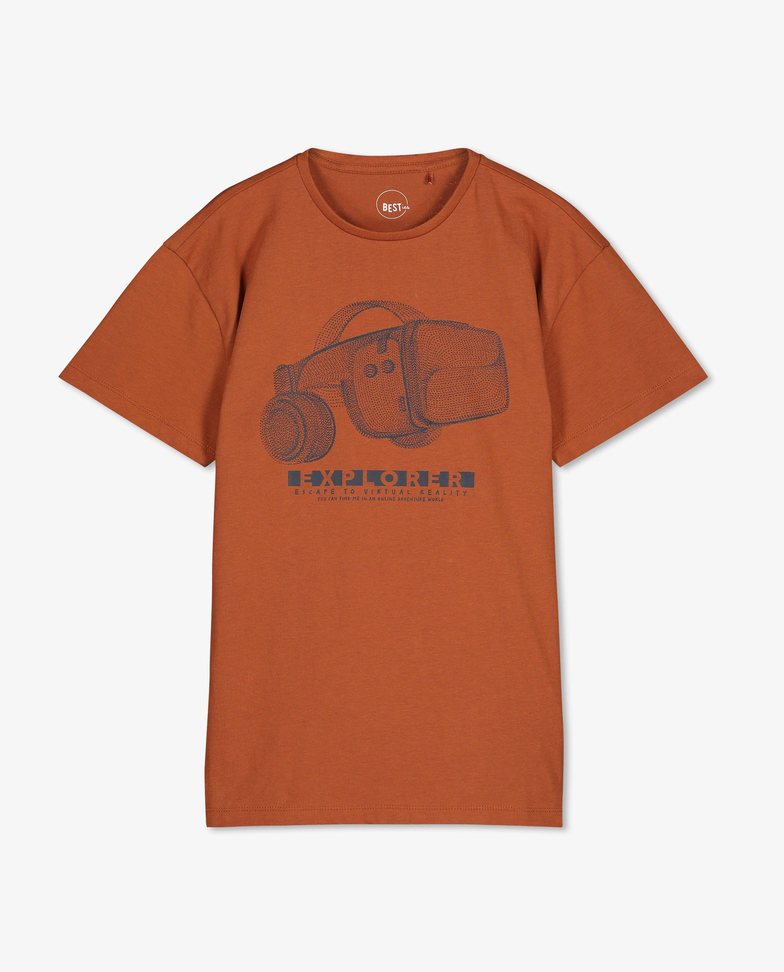 T-shirts - Lichtgrijs T-shirt met print
