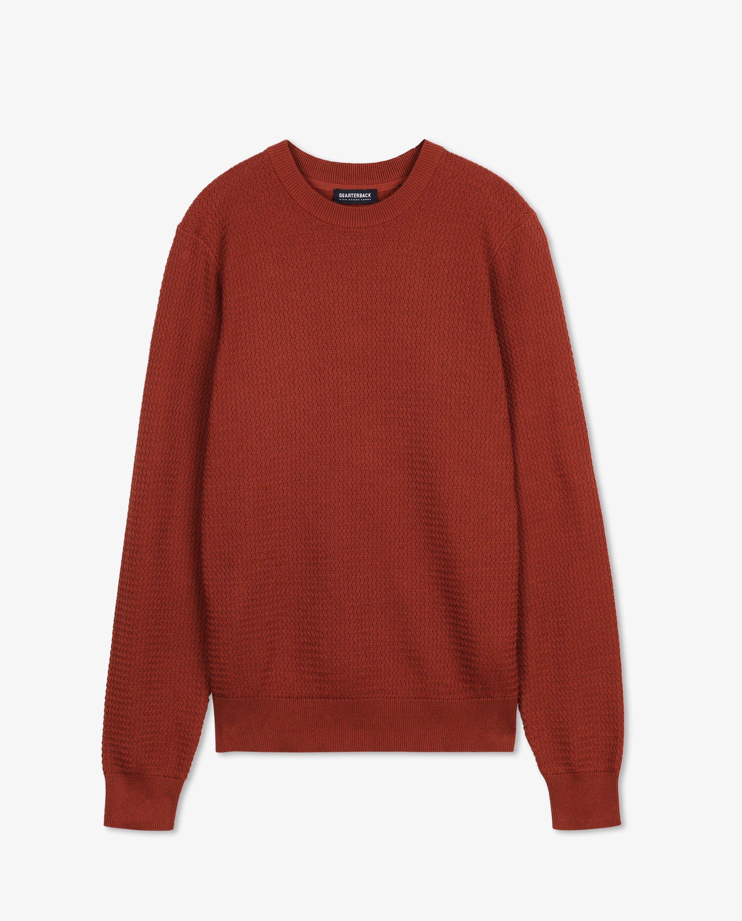 Pull blanc à relief