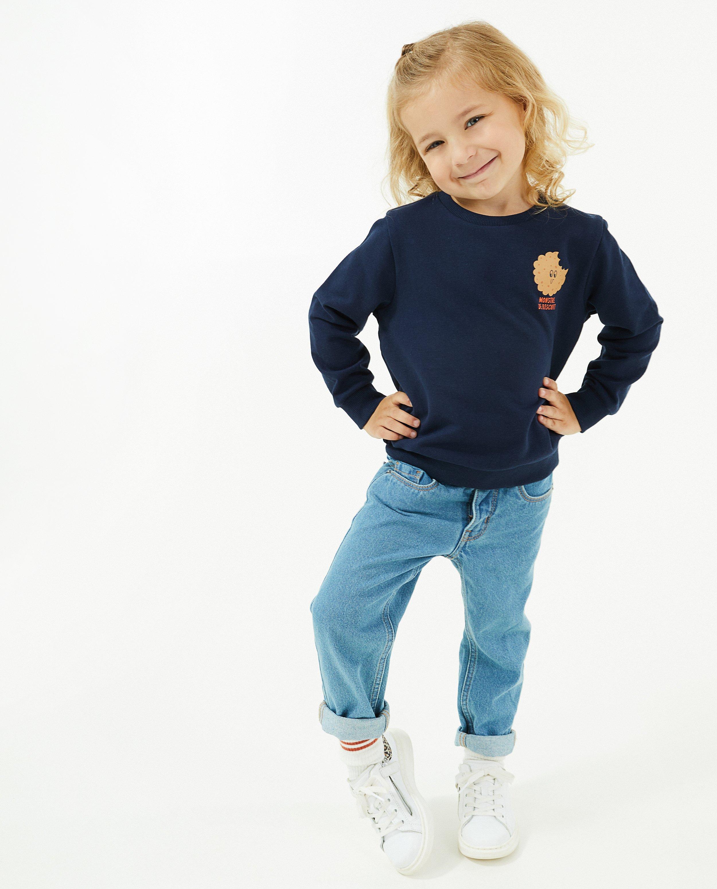 Witte sweater met print - null - Besties