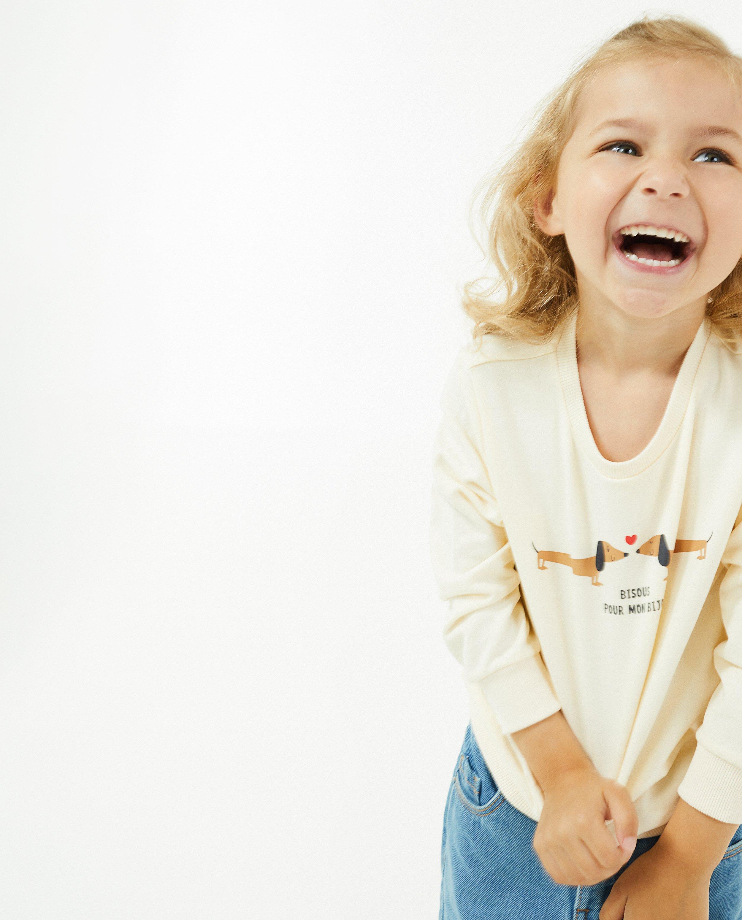 Sweaters - Roze sweater met print