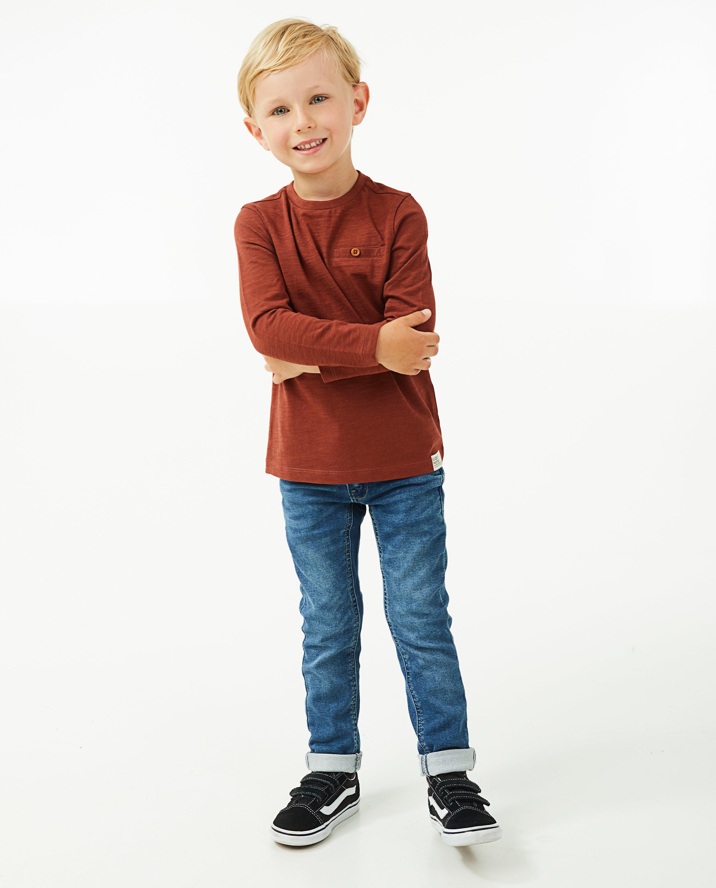 Groene longsleeve van biokatoen - null - Fish & Chips