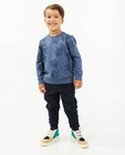 Blauwe sweater met dierenprint - null - Besties