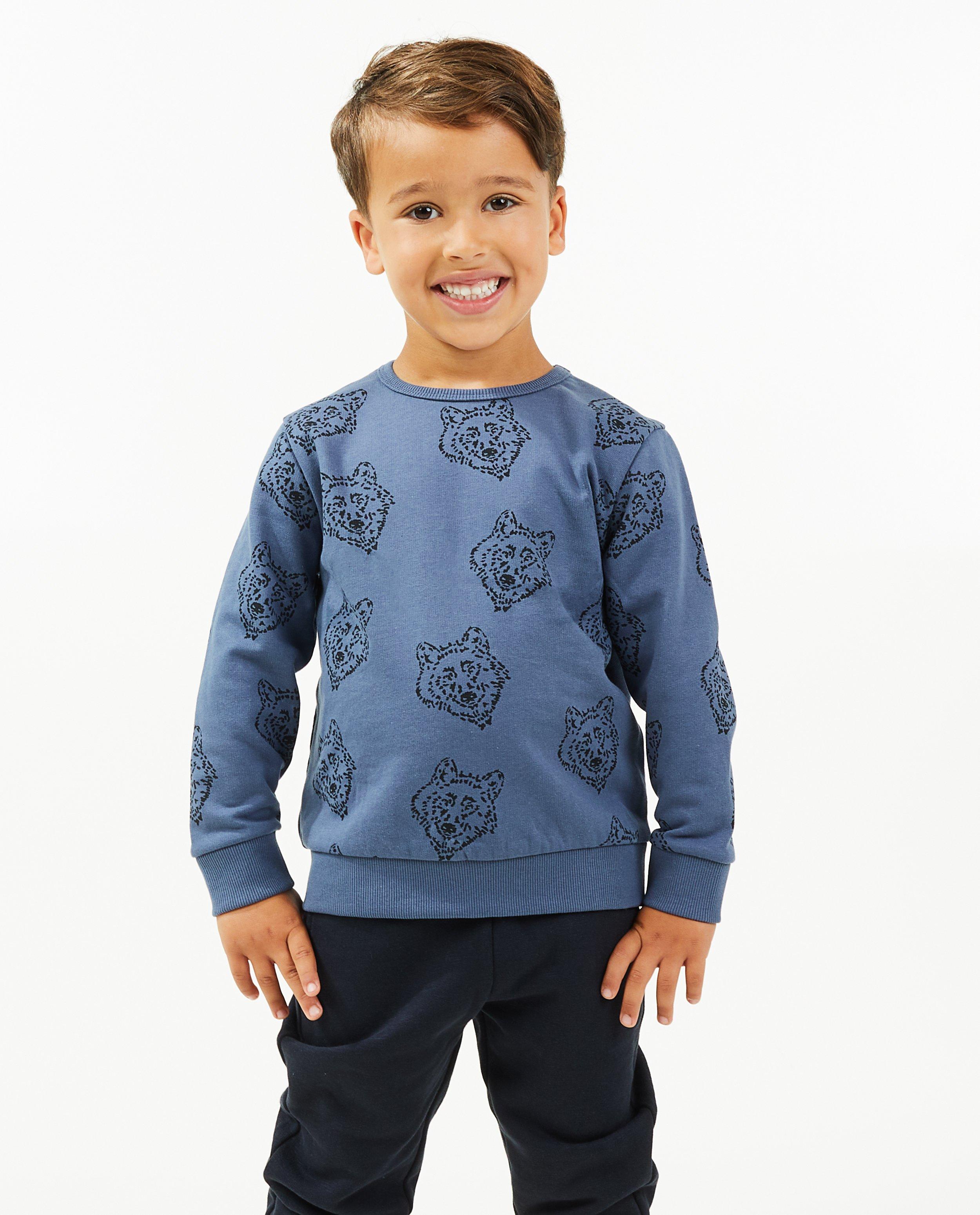 Sweats - Sweat vert avec imprimé animal